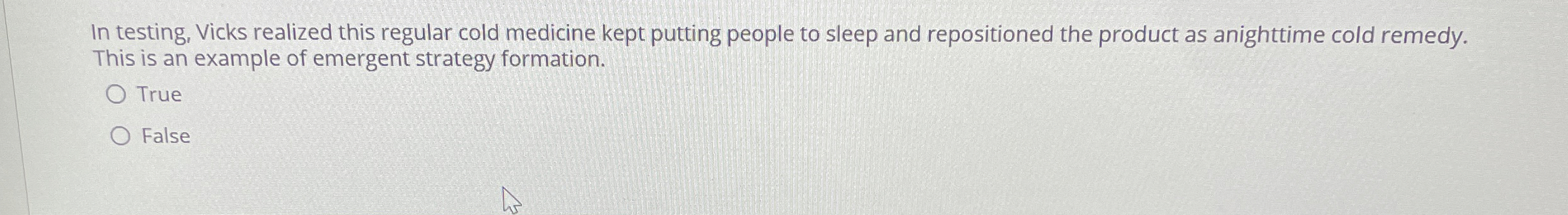  In testing, Vicks realized this regular cold medicine kept putting people