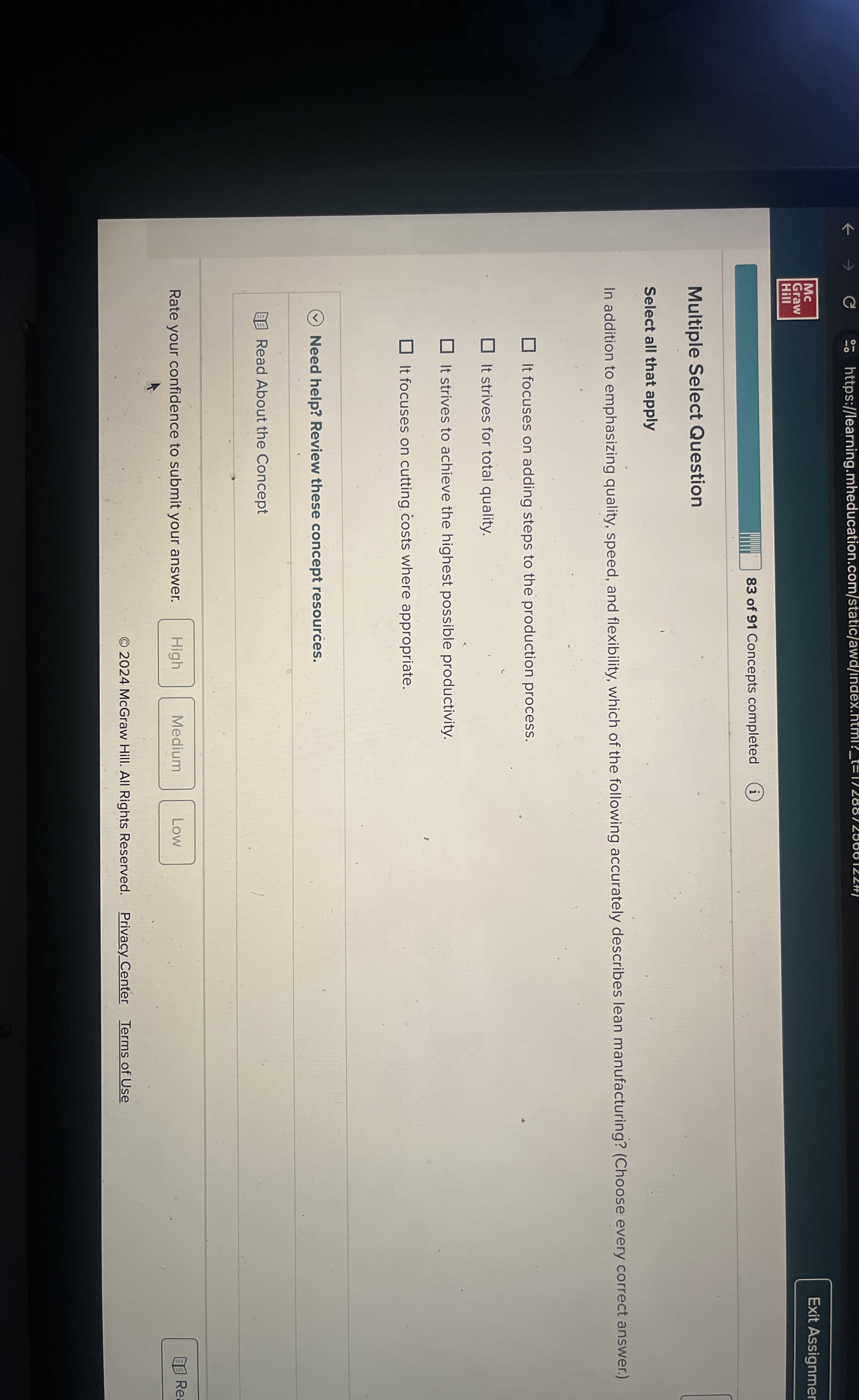  Multiple Select Question Select all that apply In addition to emphasizing