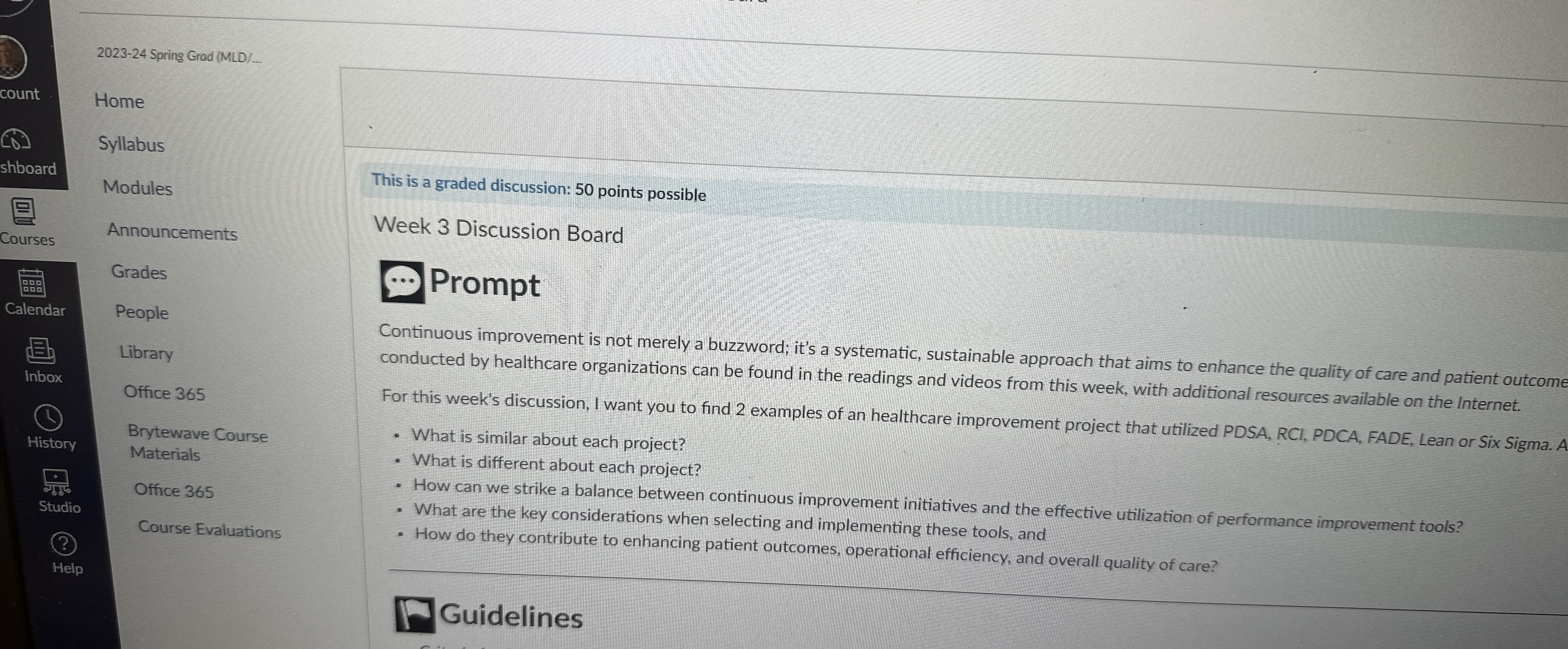  2023-24 Spring Grod (MLD/... Home Syllabus Modules Announcements Grades People Library