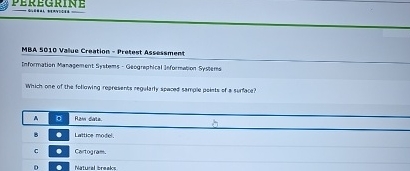  MBA S010 Value Creation - Pretest Assessment Information Manapement Sytems -