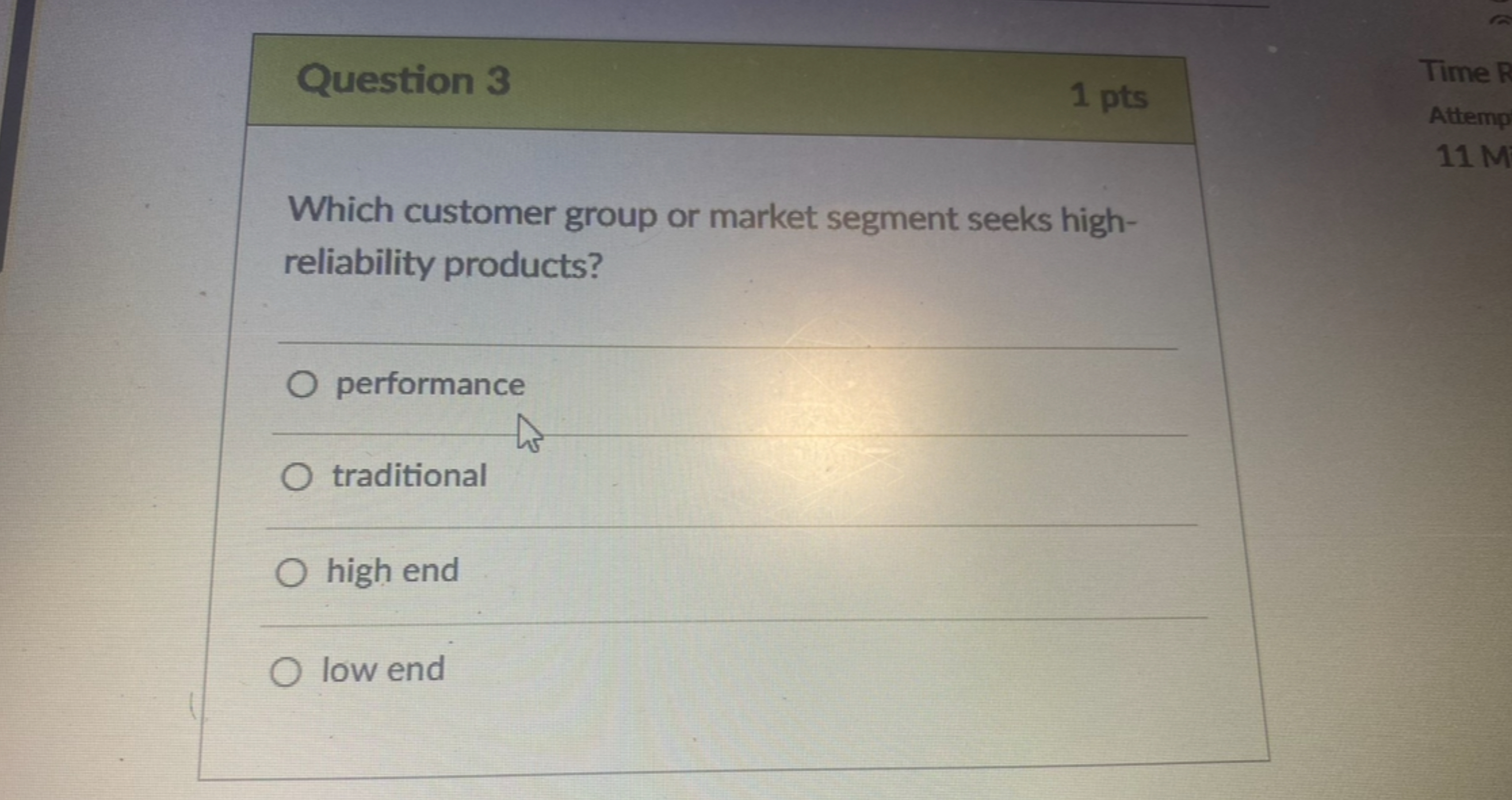  Question 3 Question 1 In Capstone 2.0, better product reliability is