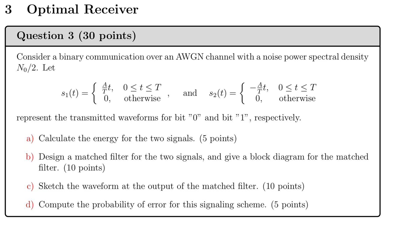  3 Optimal Receiver 