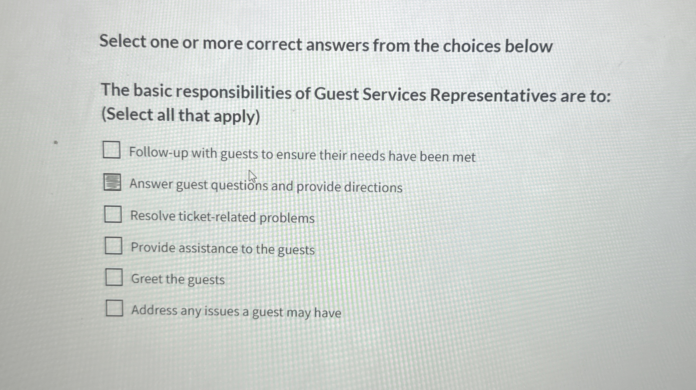  Select one or more correct answers from the choices below The