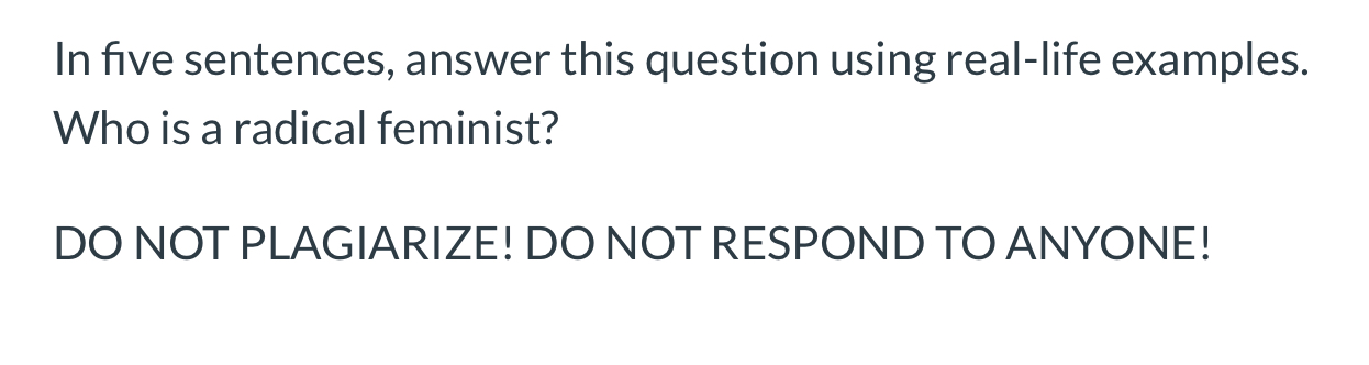  In five sentences, answer this question using real-life examples. Who is