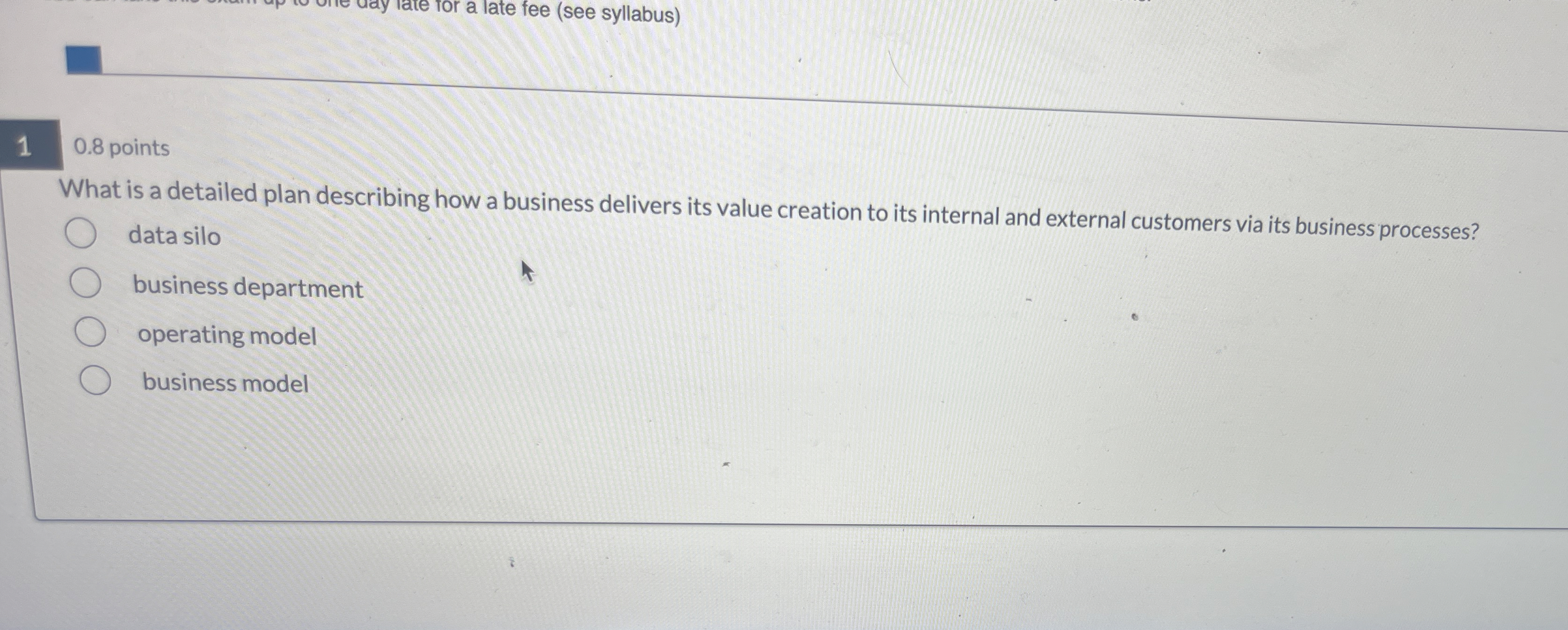  10.8 points What is a detailed plan describing how a business