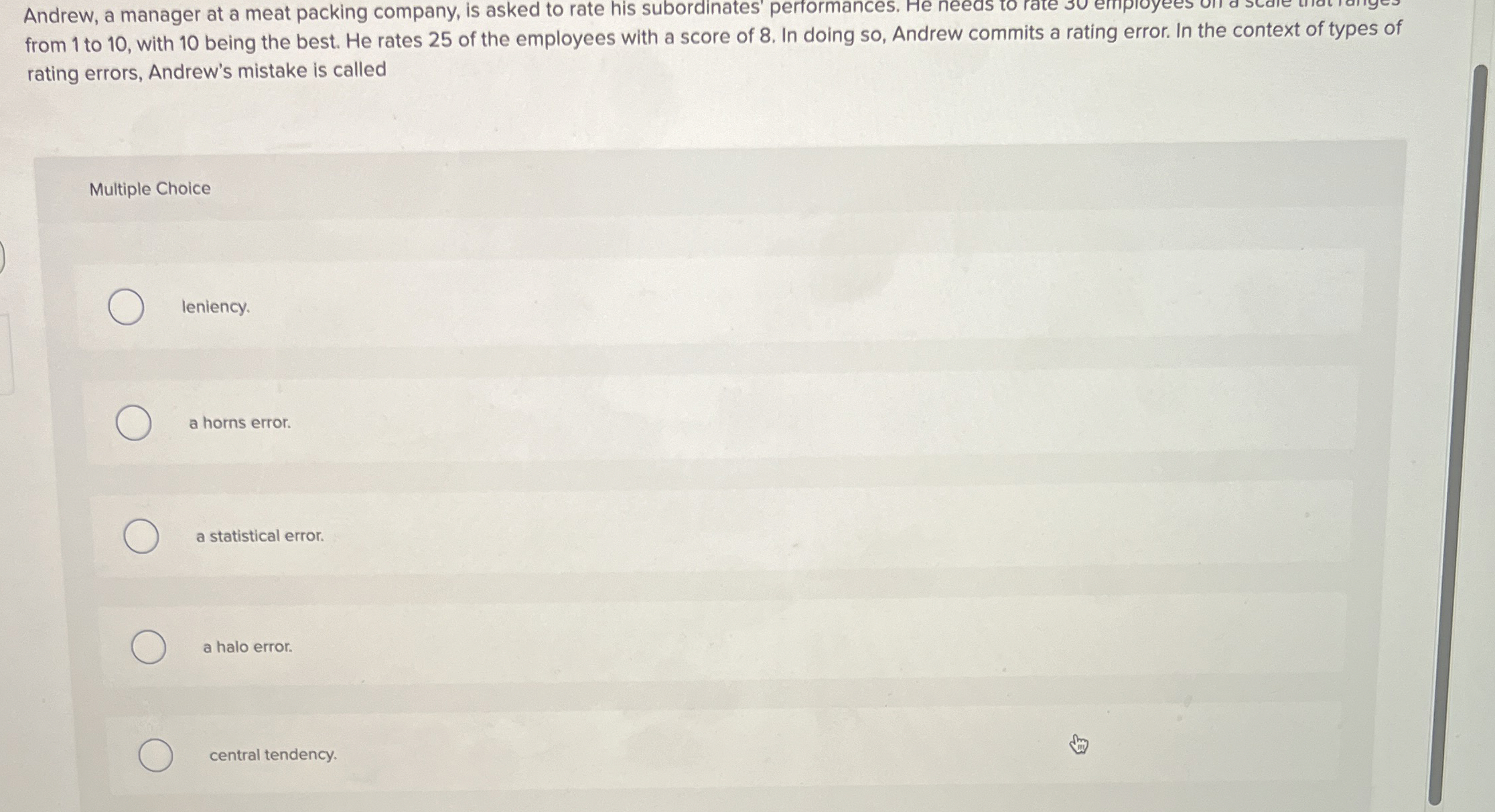  from 1 to 10, with 10 being the best. He rates