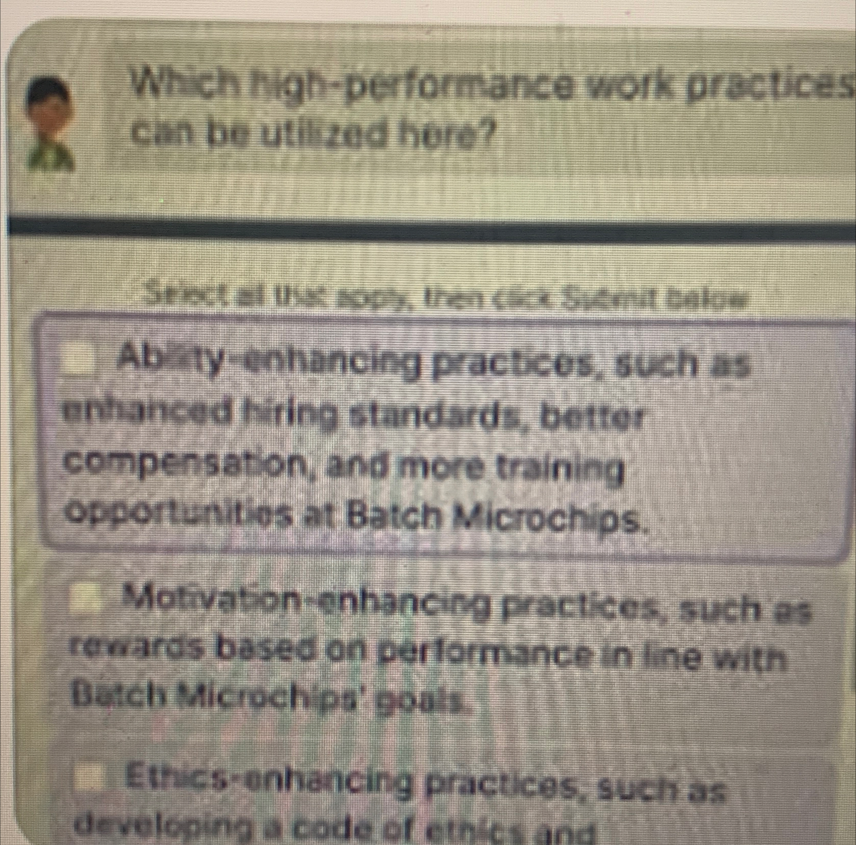  Which high performance work practiWhich high-performance work practices can be utlized