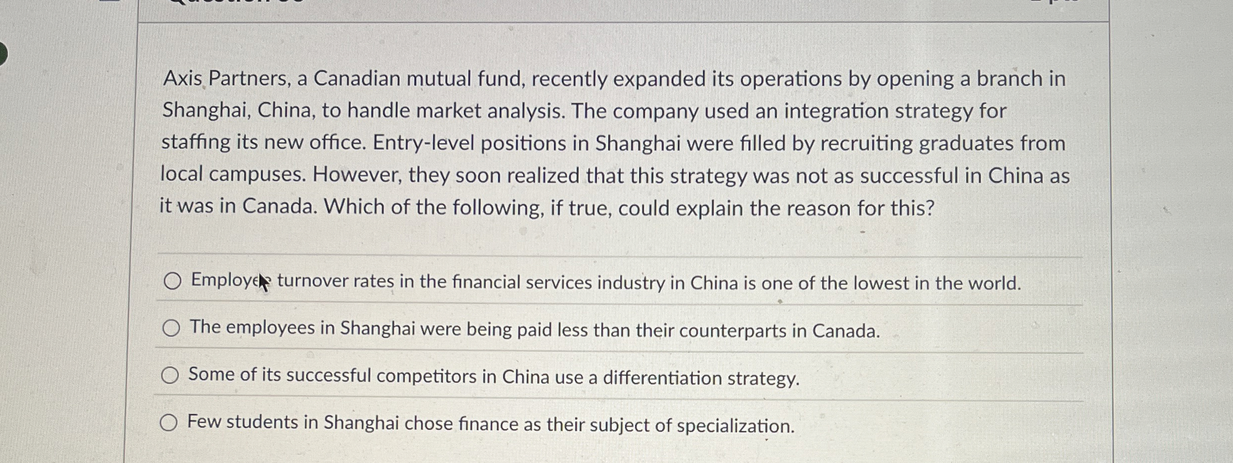  Axis Partners, a Canadian mutual fund, recently expanded its operations by