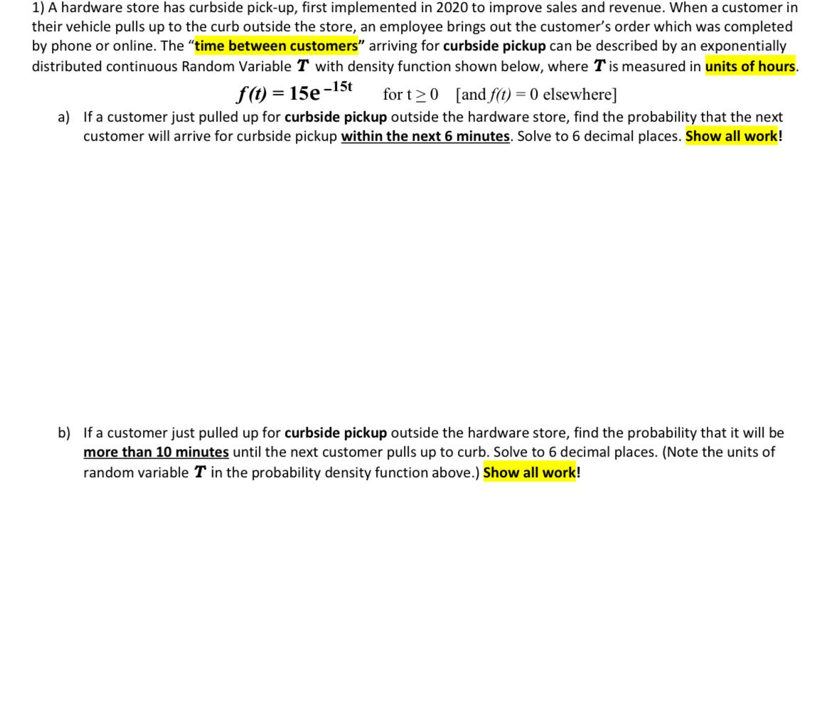  A hardware store has curbside pick-up, first implemented in 2020 to