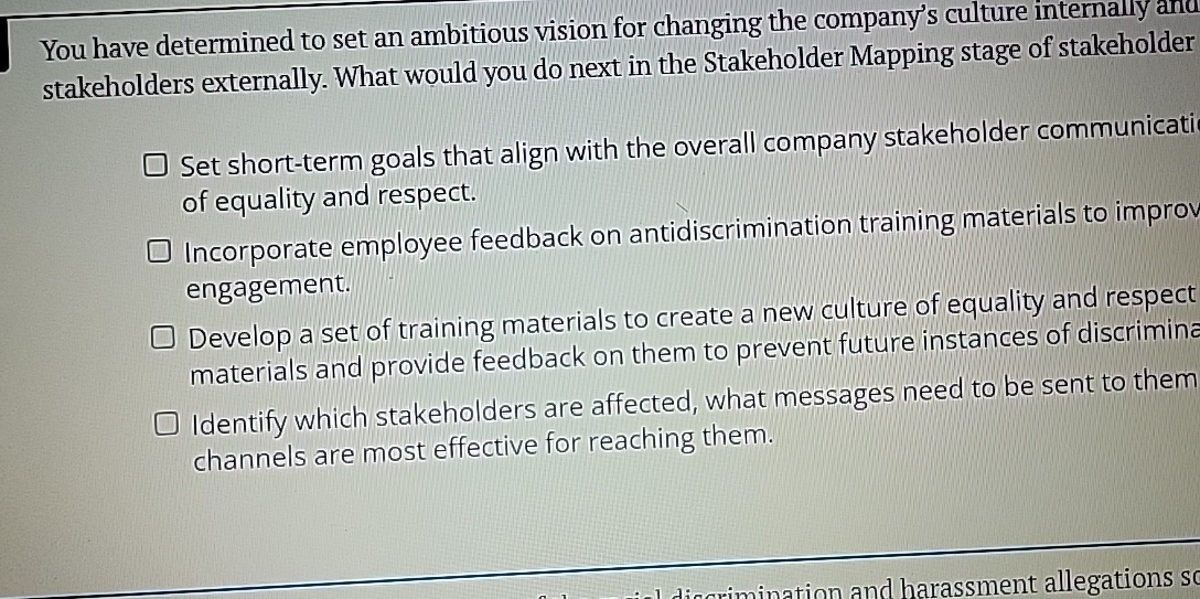  You have determined to set an ambitious vision for changing the