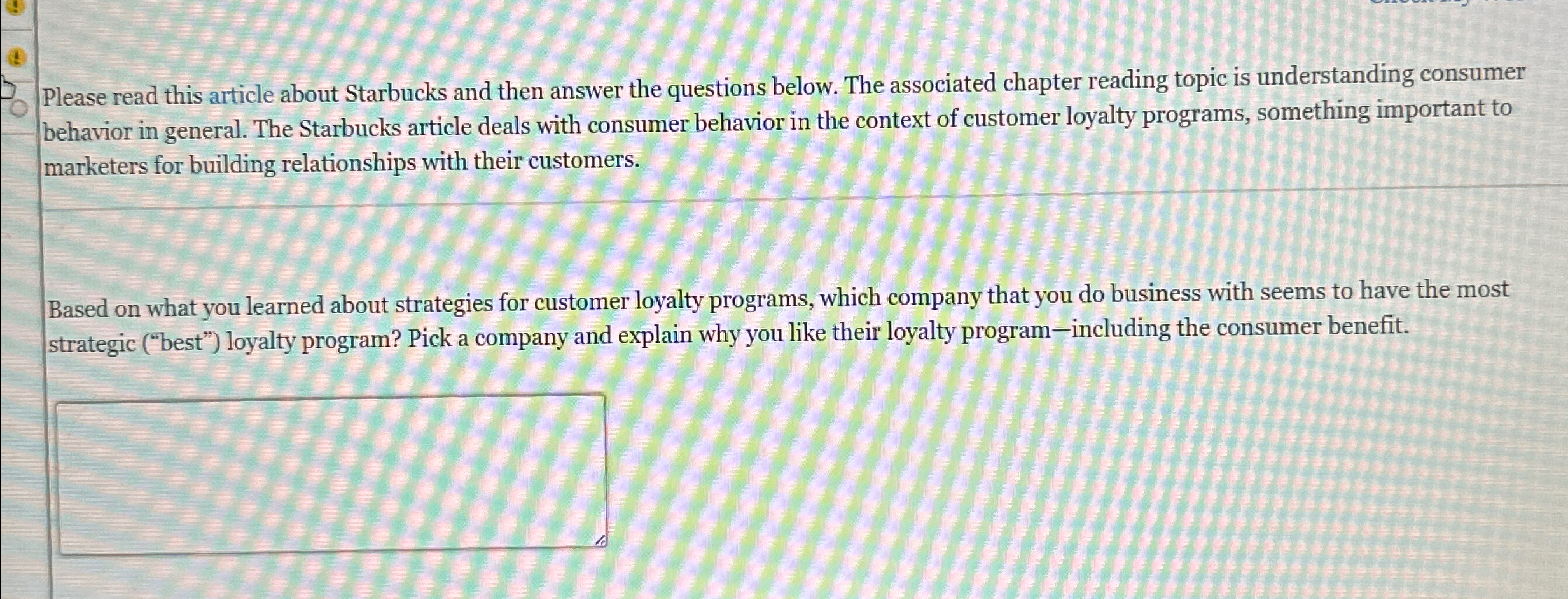  Please read this article about Starbucks and then answer the questions