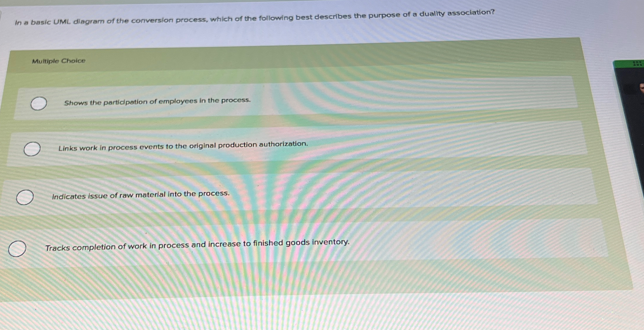  In a basic UML diagram of the conversion process, which of