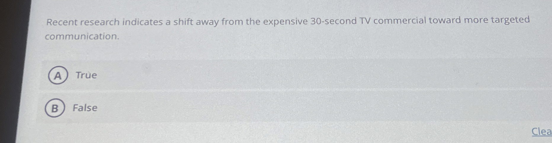  Recent research indicates a shift away from the expensive 30-second TV