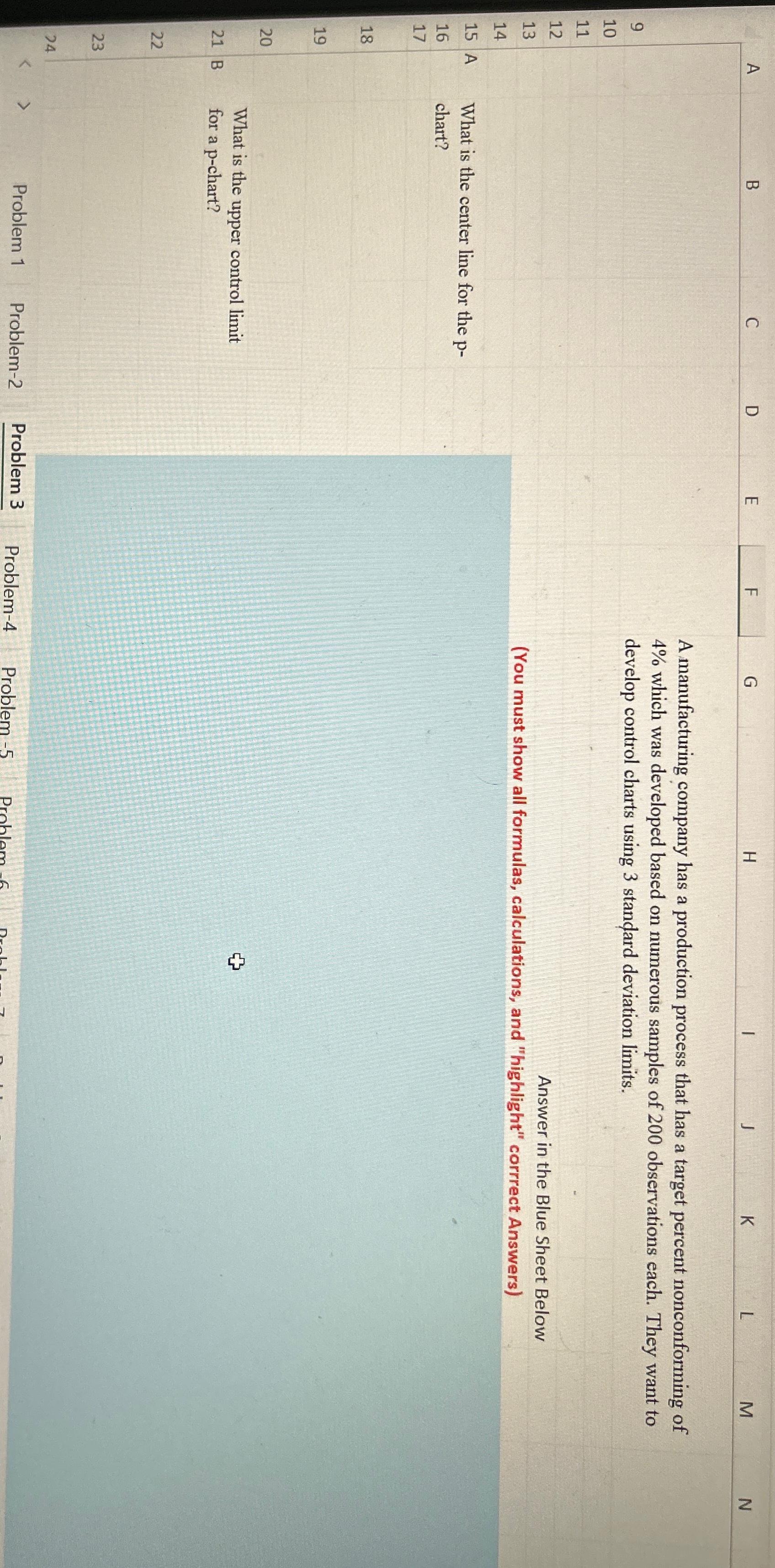  \table[[A B,B,C,D,E,F,G,H,J]] A manufacturing company has a production process that has