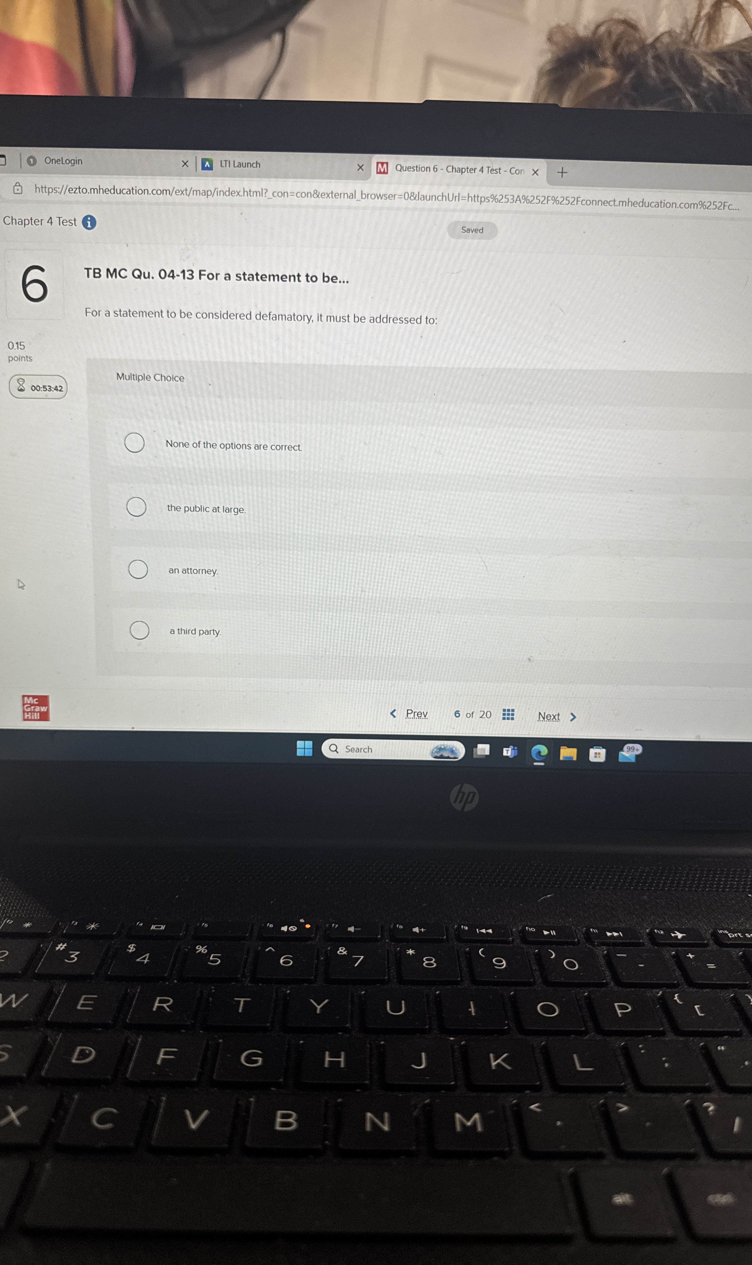  TB MC Qu.04-13 For a statement to be... For a statement