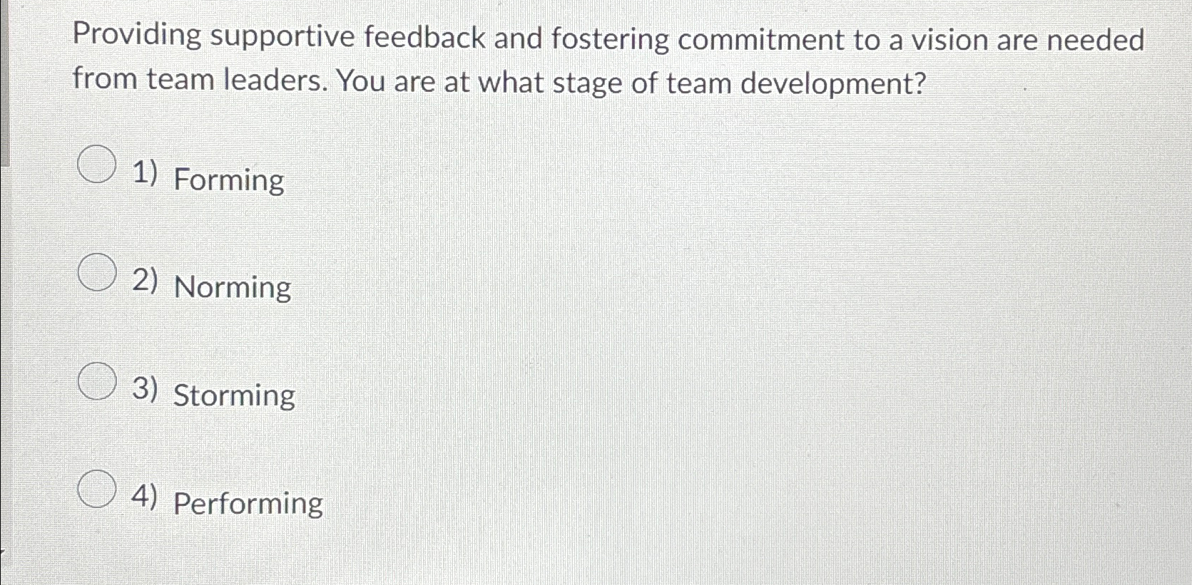  Providing supportive feedback and fostering commitment to a vision are needed