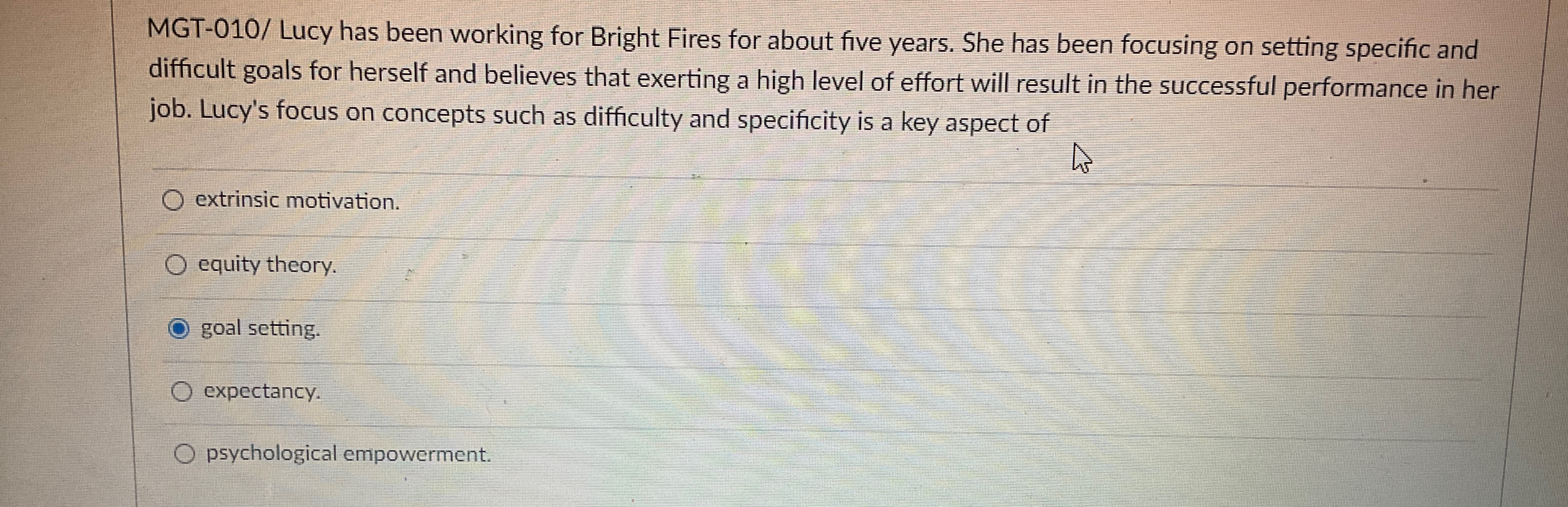  MGT-010/ Lucy has been working for Bright Fires for about five