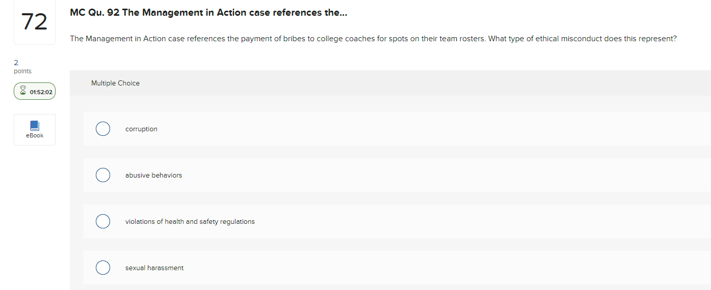  MC Qu.92 The Management in Action case references the... The Management