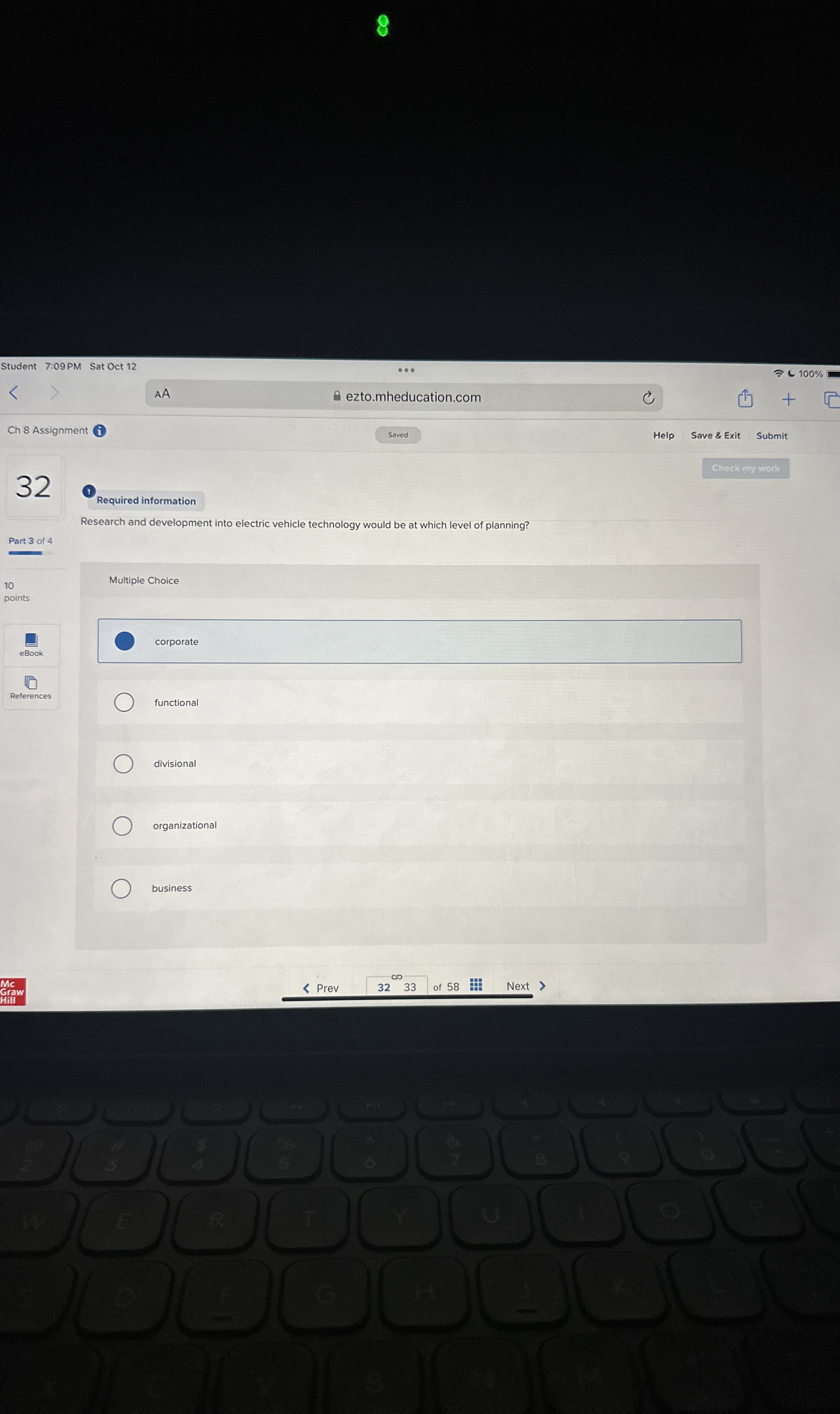  Required information Research and development into electric vehicle technology would be