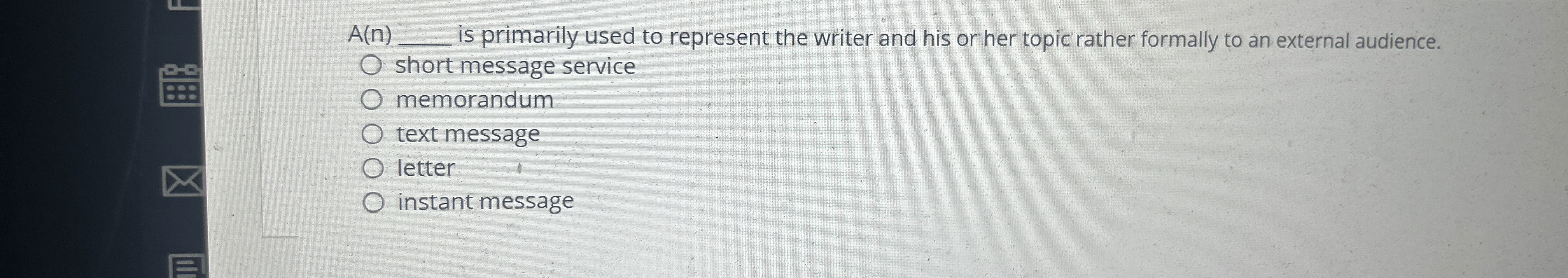 A(n)q, is primarily used to represent the writer and his or
