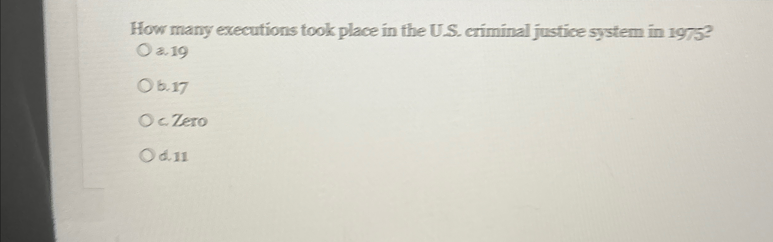  How many executions took place in the U.S. criminal justice system