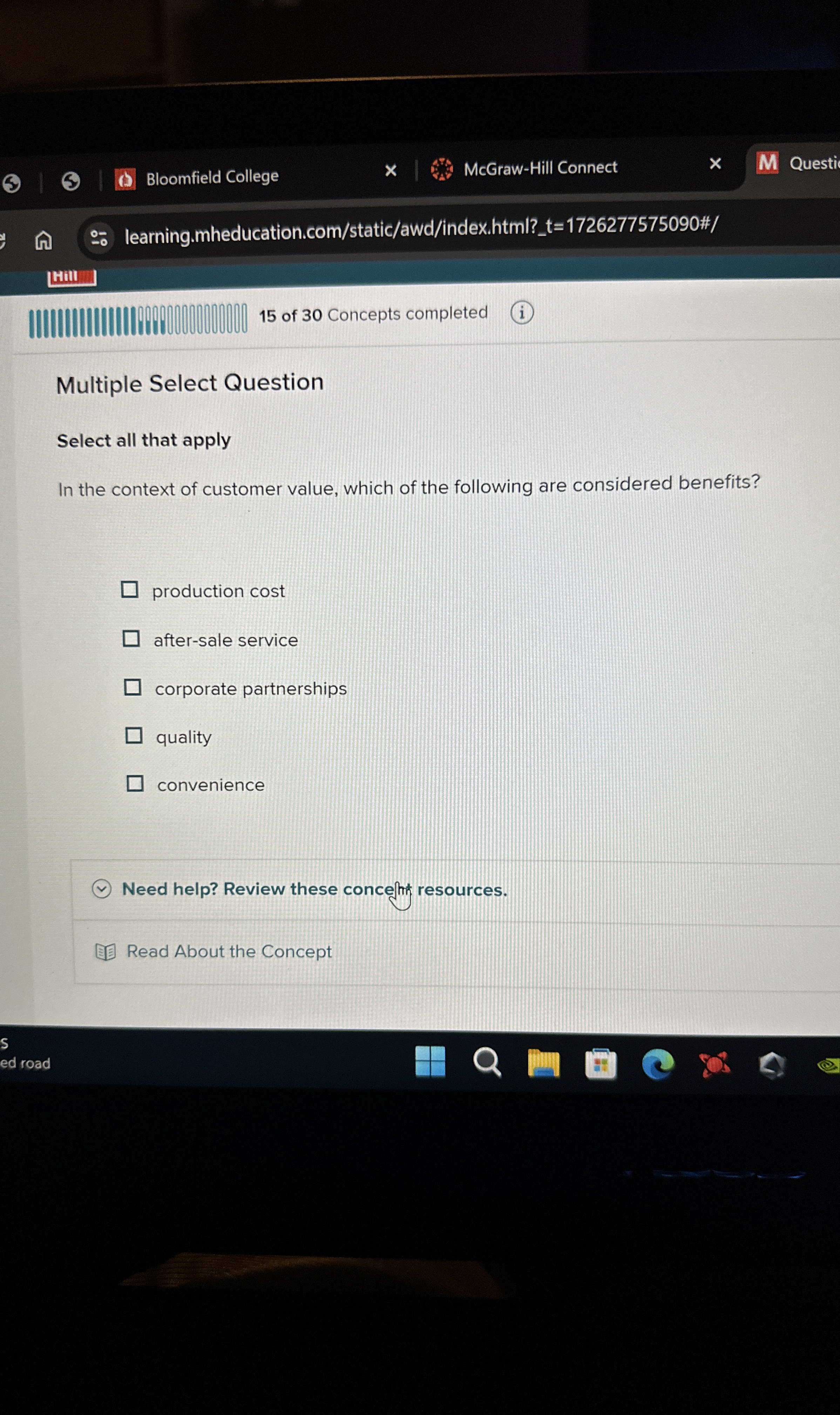  Multiple Select Question Select all that apply In the context of