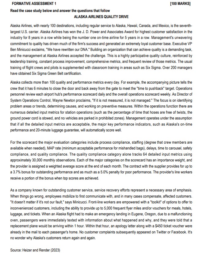  FORMATIVE ASSESSMENT 1 Read the case study below and answer the