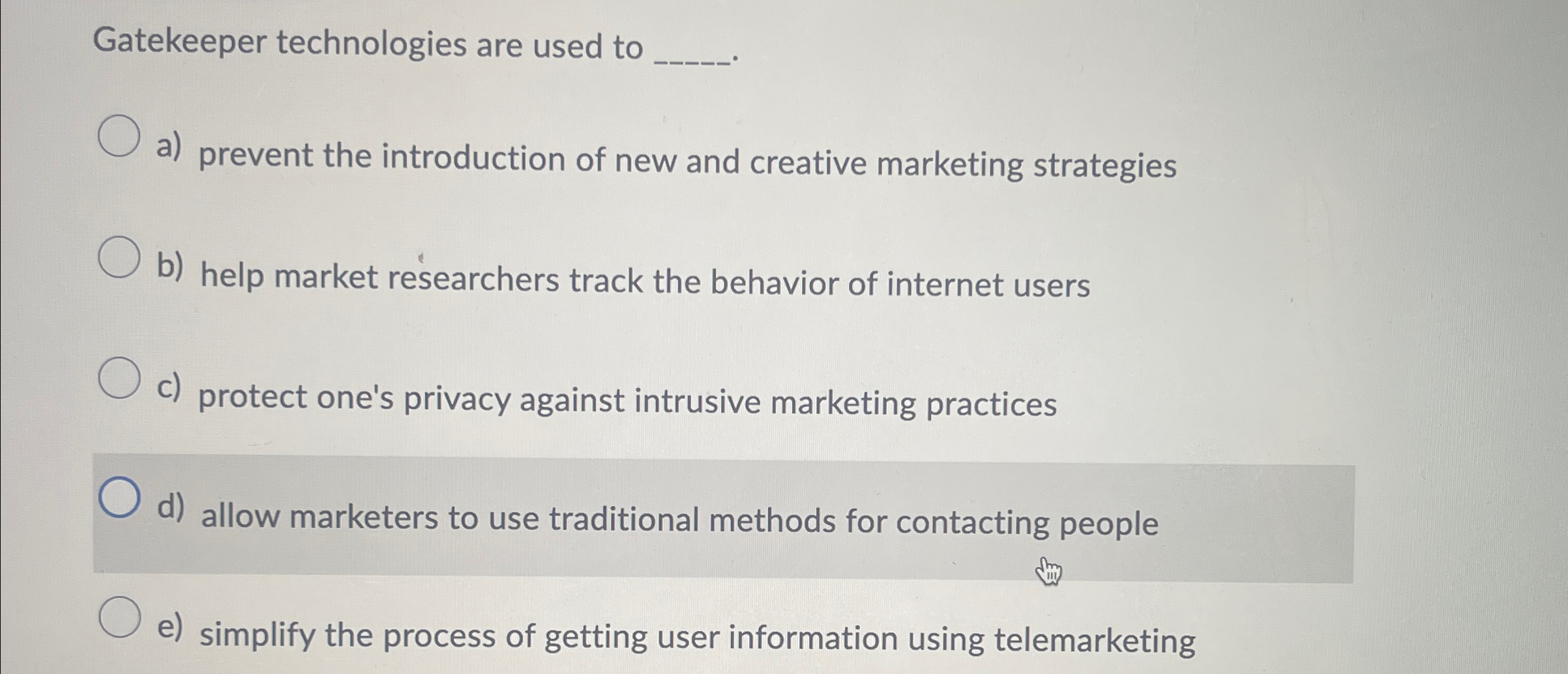  Gatekeeper technologies are used to q, a) prevent the introduction of