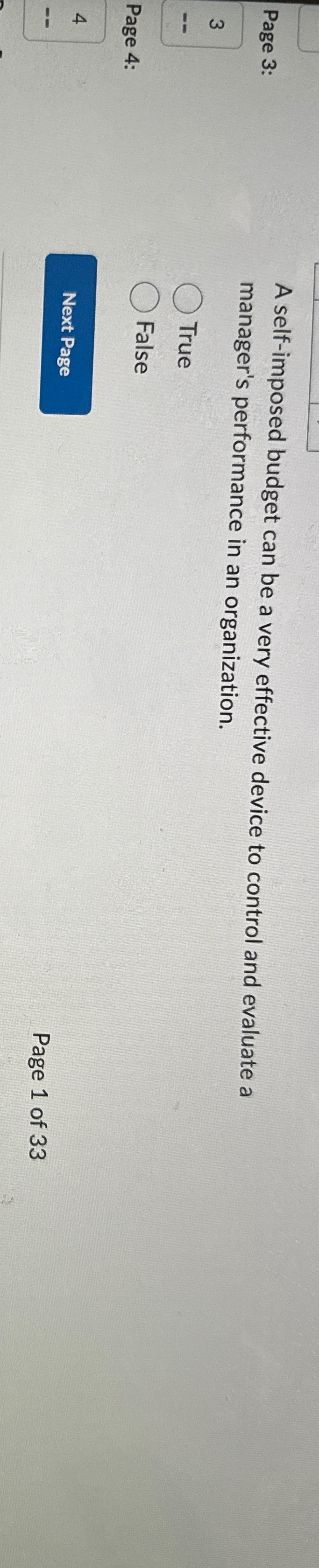  A self-imposed budget can be a very effective device to control