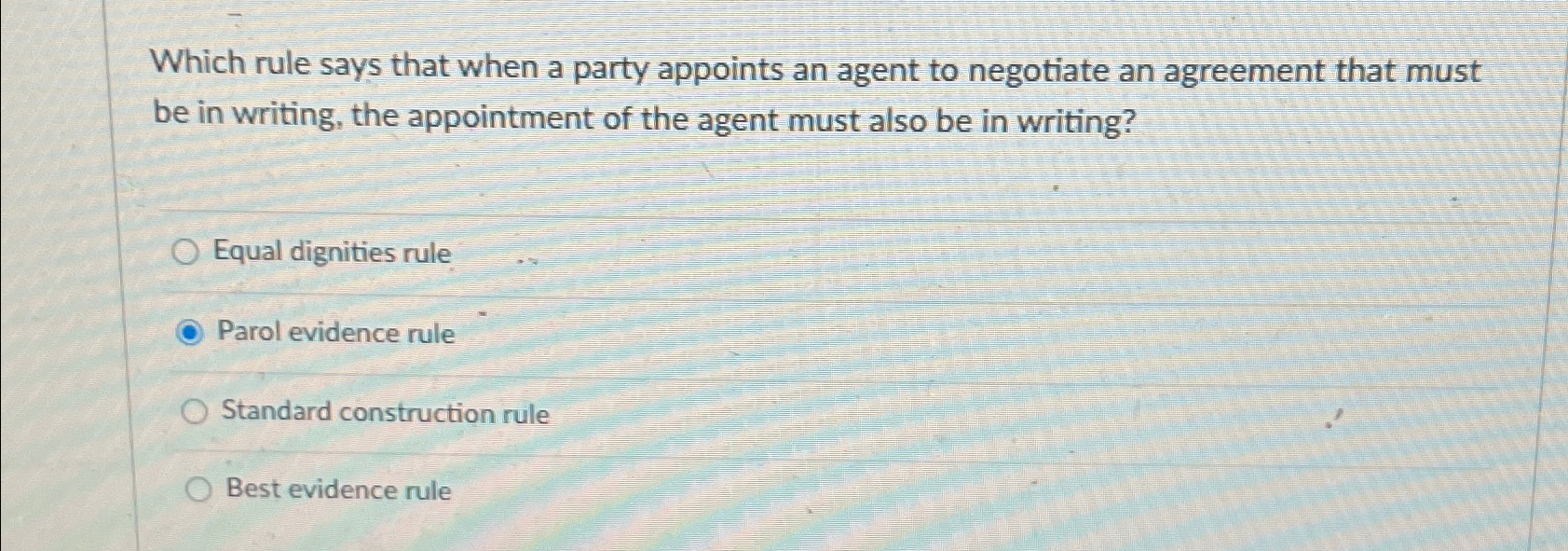  Which rule says that when a party appoints an agent to