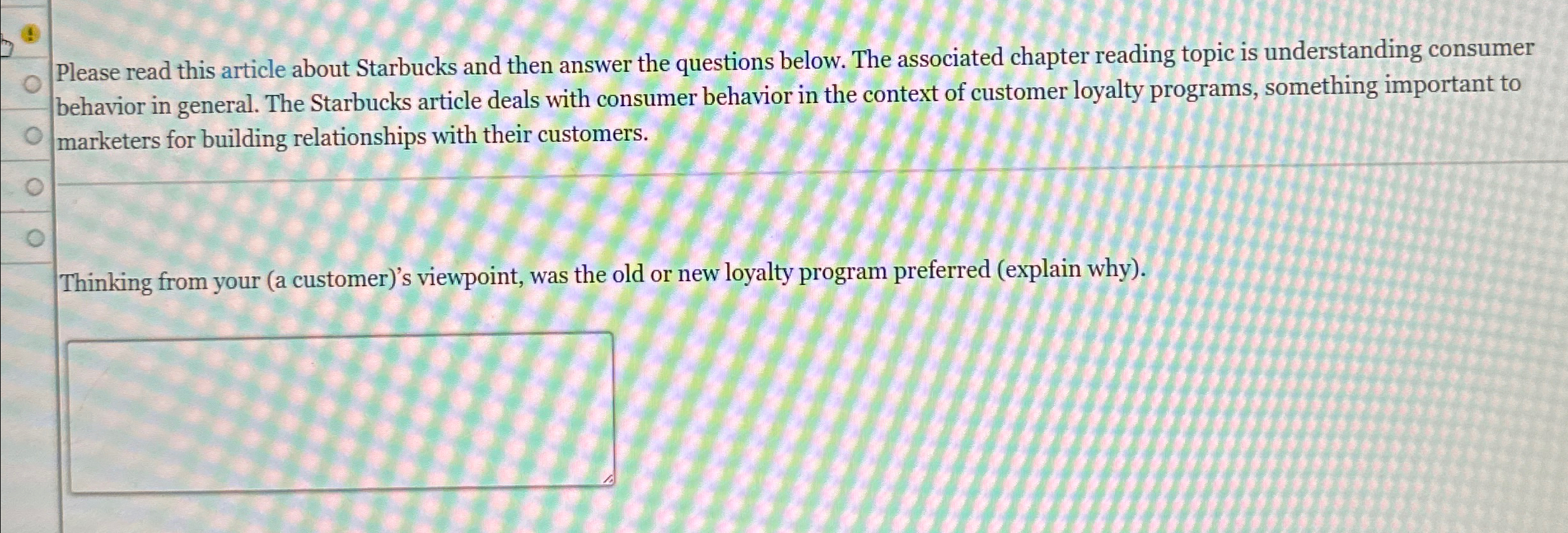  Please read this article about Starbucks and then answer the questions