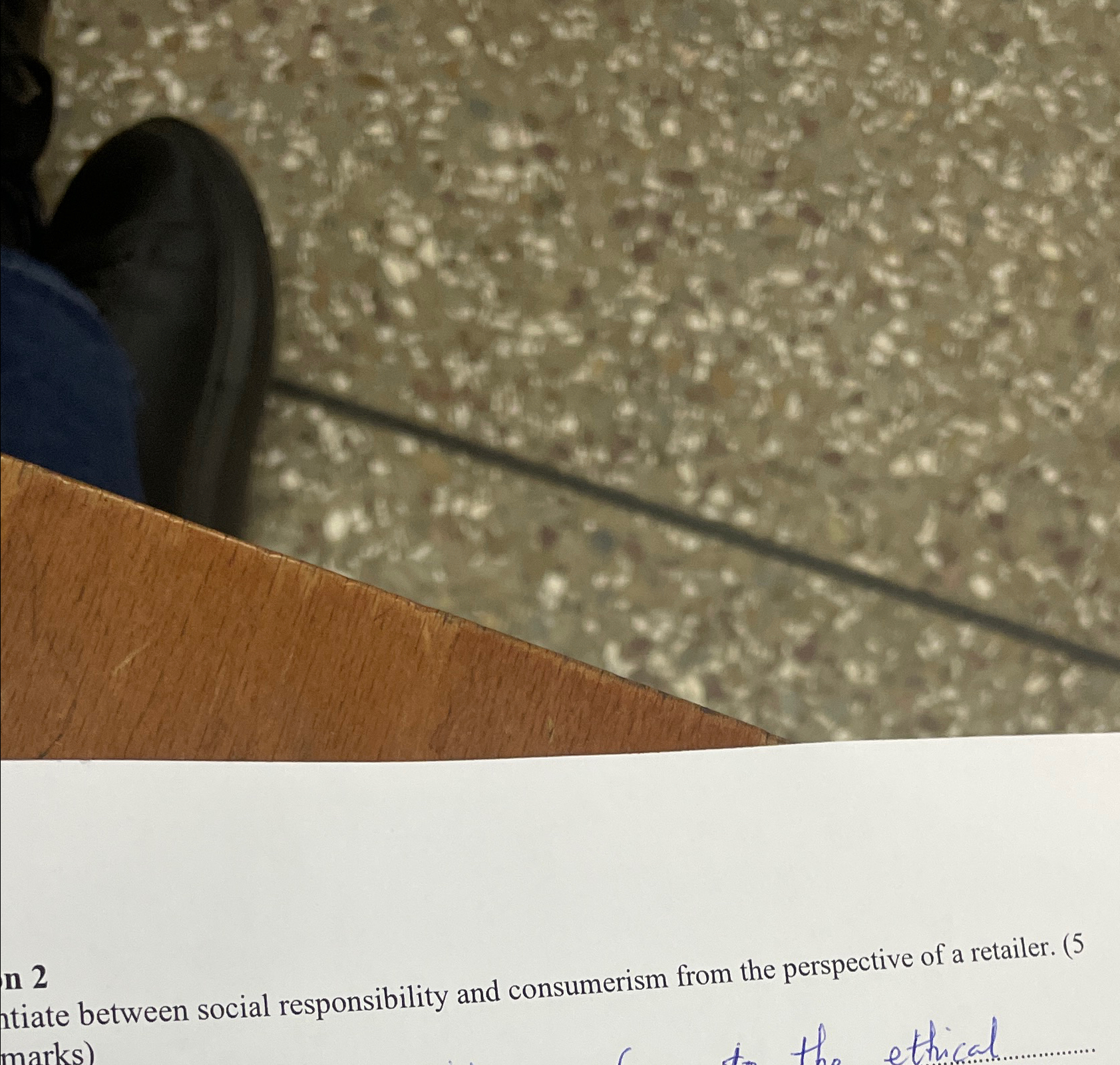  n 2 Differentiate between social responsibility and consumerism from the perspective