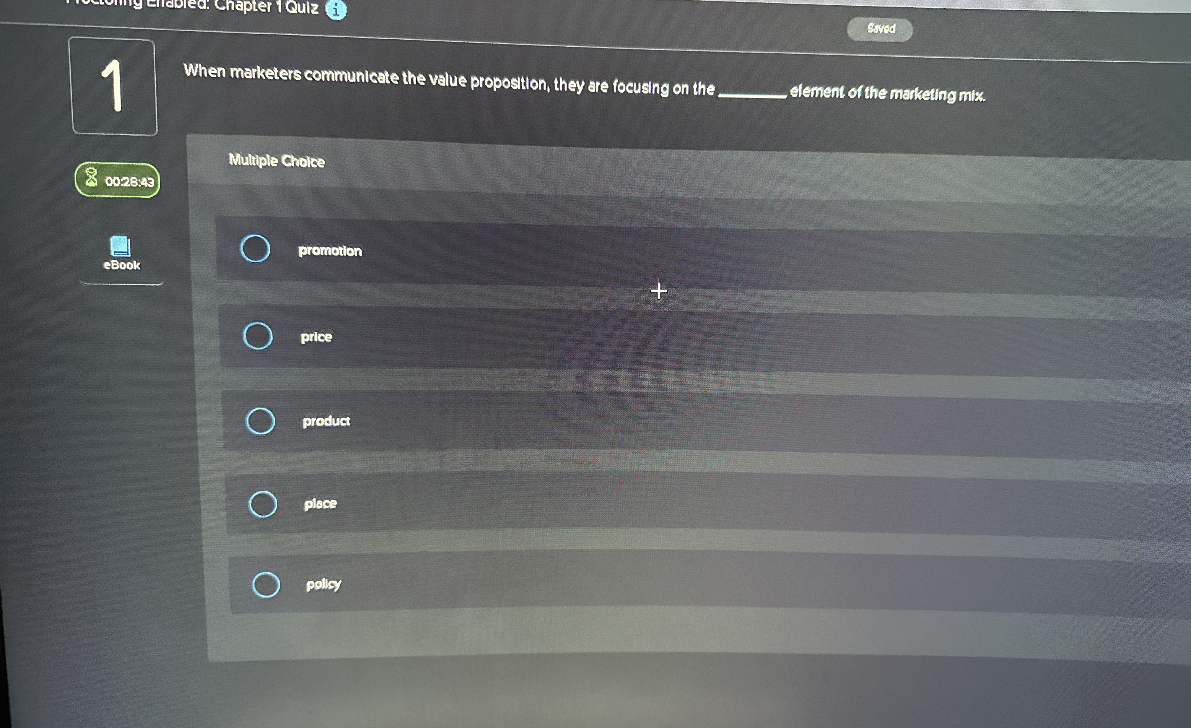  serea 1 When marketers communicate the value proposition, they are focusing