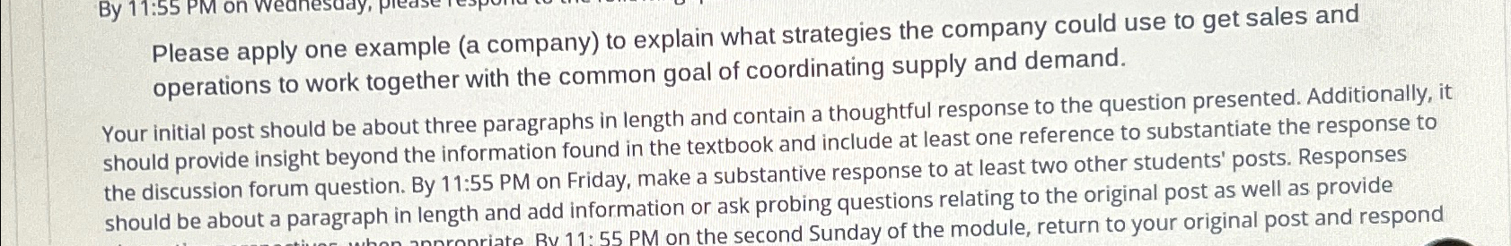  Please apply one example (a company) to explain what strategies the