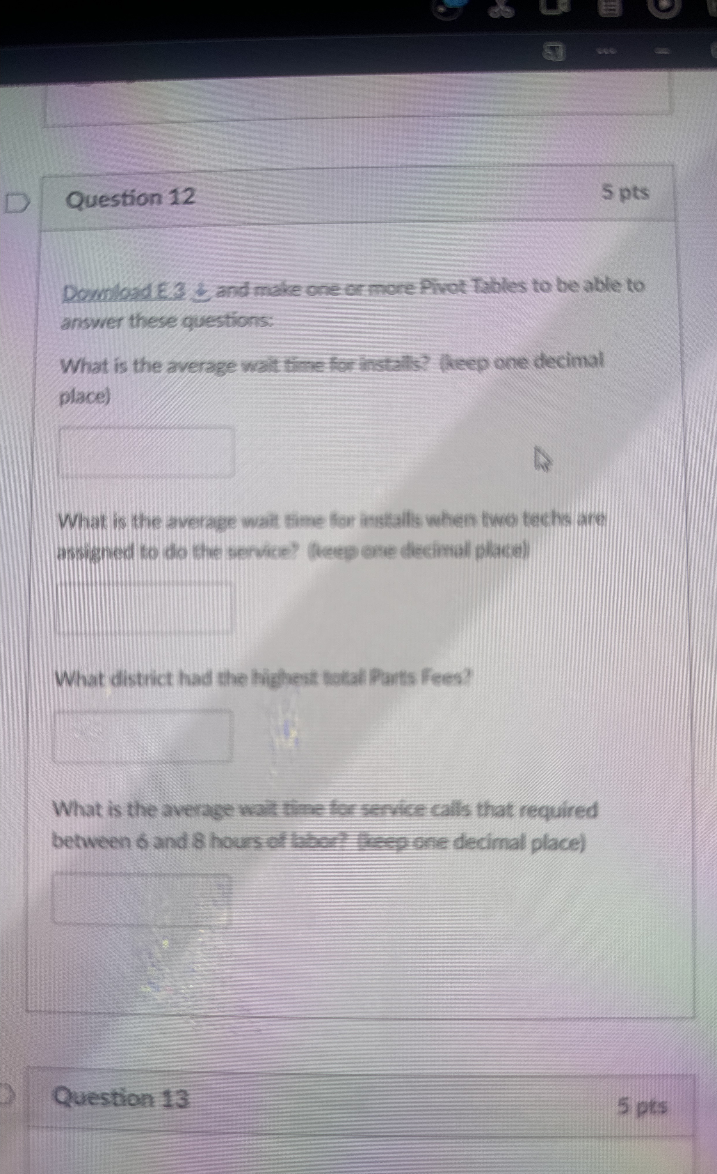  Question 12 5 pts Download E 3 & and make one