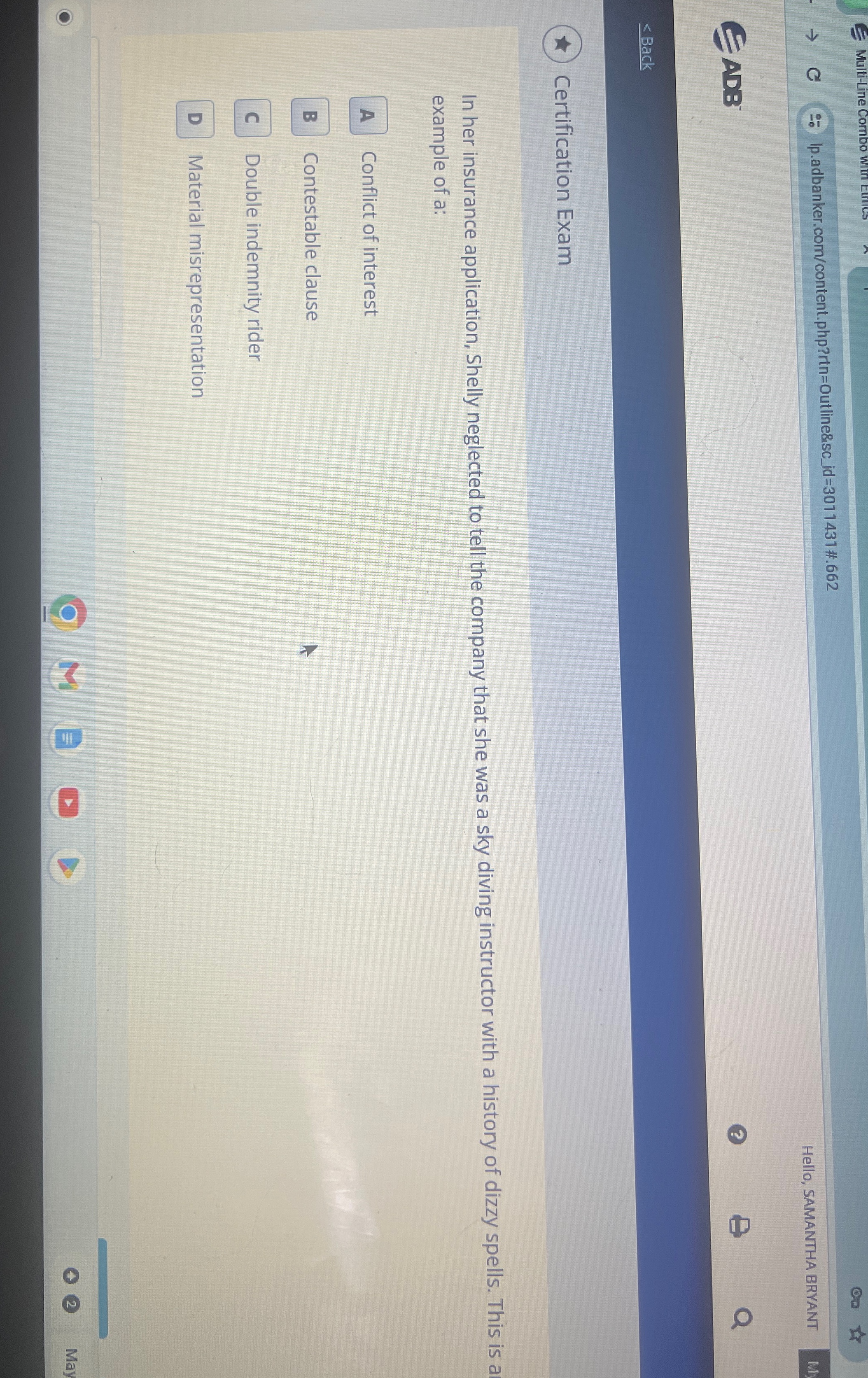  Multi-Line Combo witn Eurics C Ip.adbanker.com/content.php?rtn=Outline&s_sc_id=3011431#.662 Hello, SAMANTHA BRYANT ADB ?