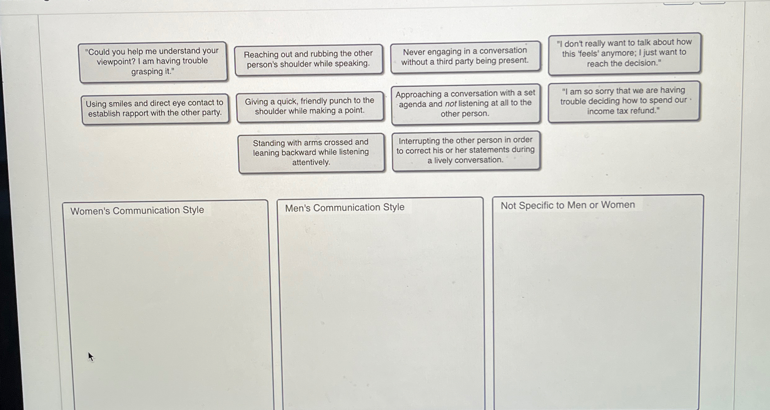  "Could you help me understand your viewpoint? I am having trouble