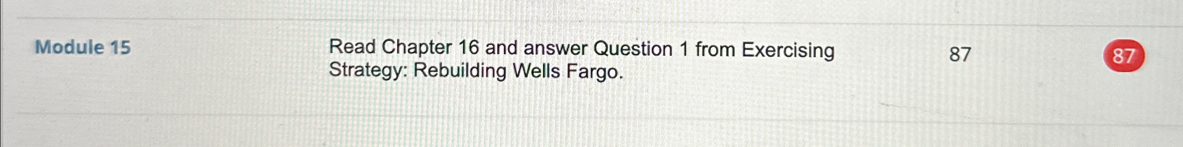  Module 15 Read Chapter 16 and answer Question 1 from Exercisin