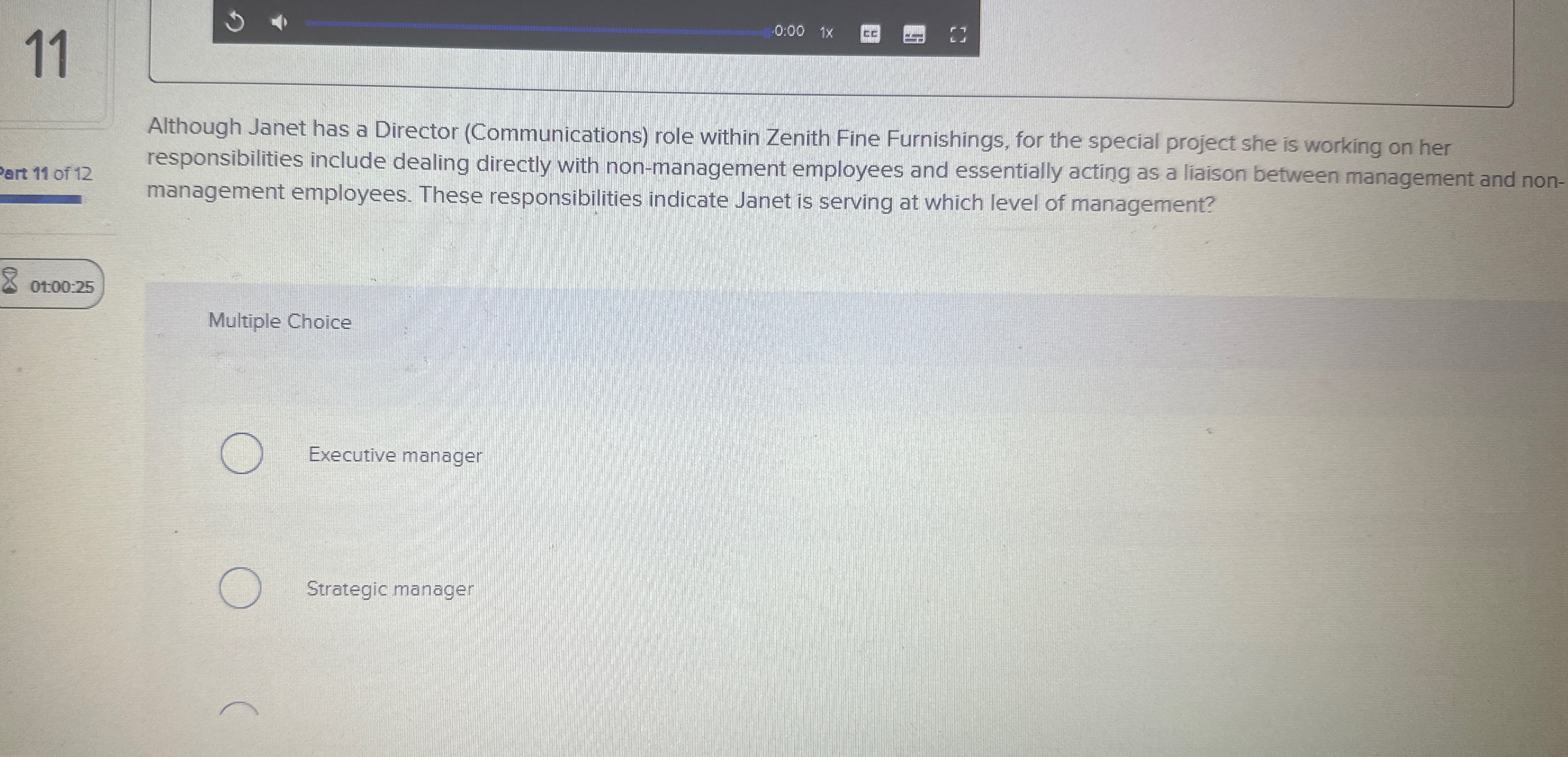  11 0:00 Although Janet has a Director (Communications) role within Zenith