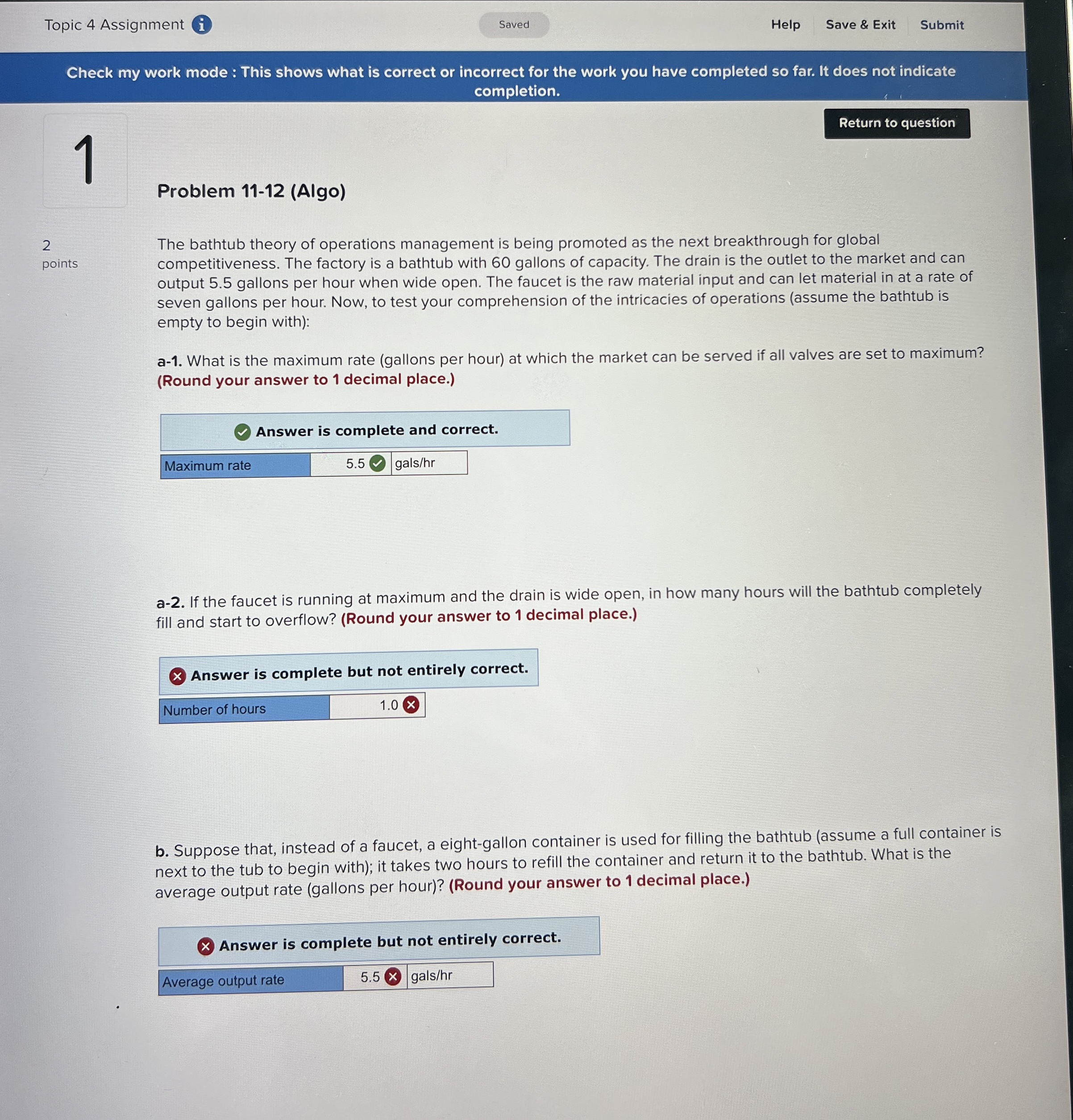  Topic 4 Assignment ( Help Save & Exit Submit Check my