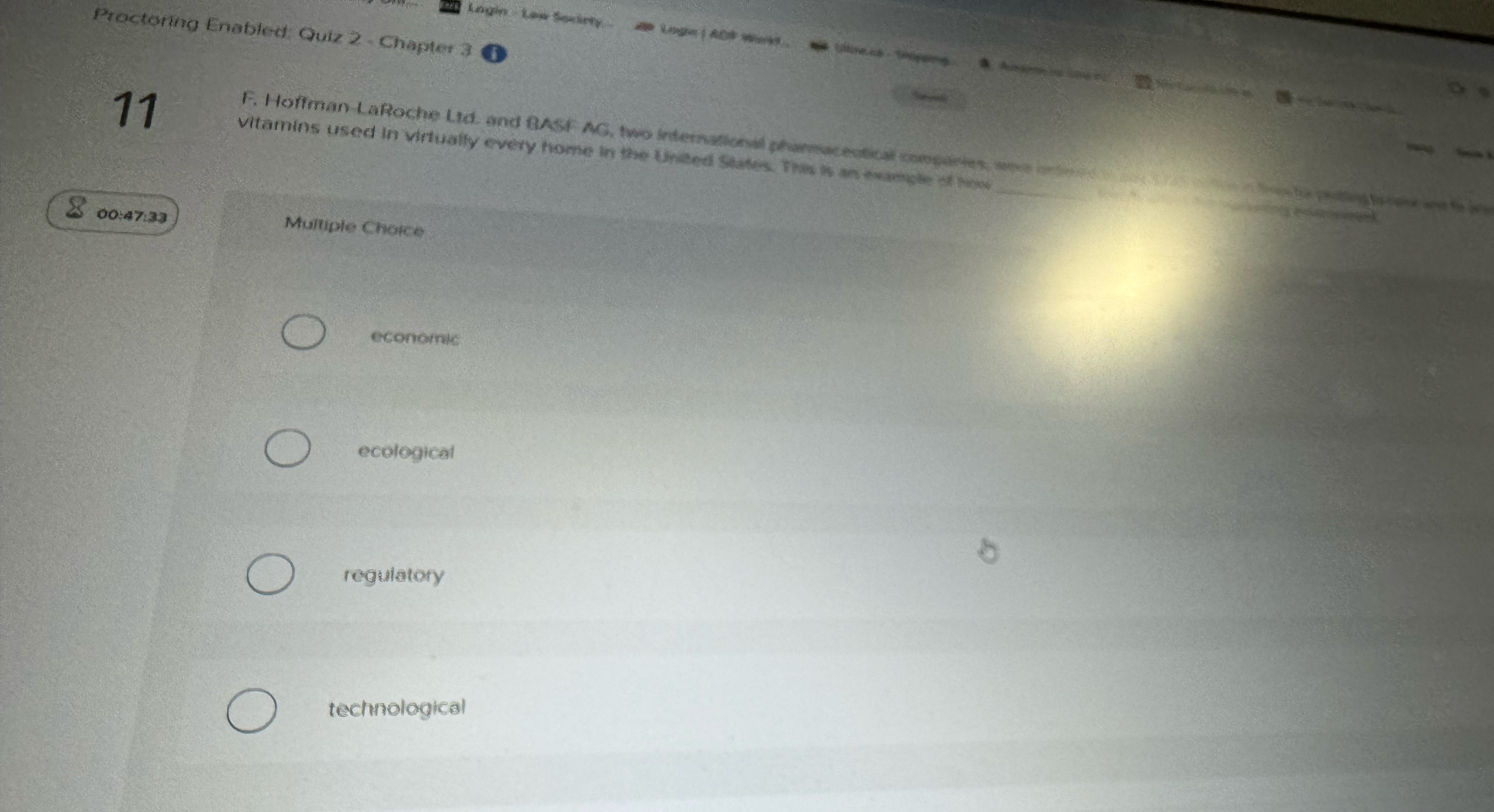  Practoring Enabled Quic 2-Chapher 3 11 Mulriple Chotce economic ecological regulatory