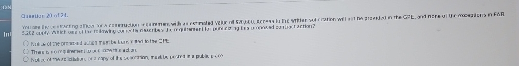  Question 20 of 24.5.202 apply. Which one of the following correctly