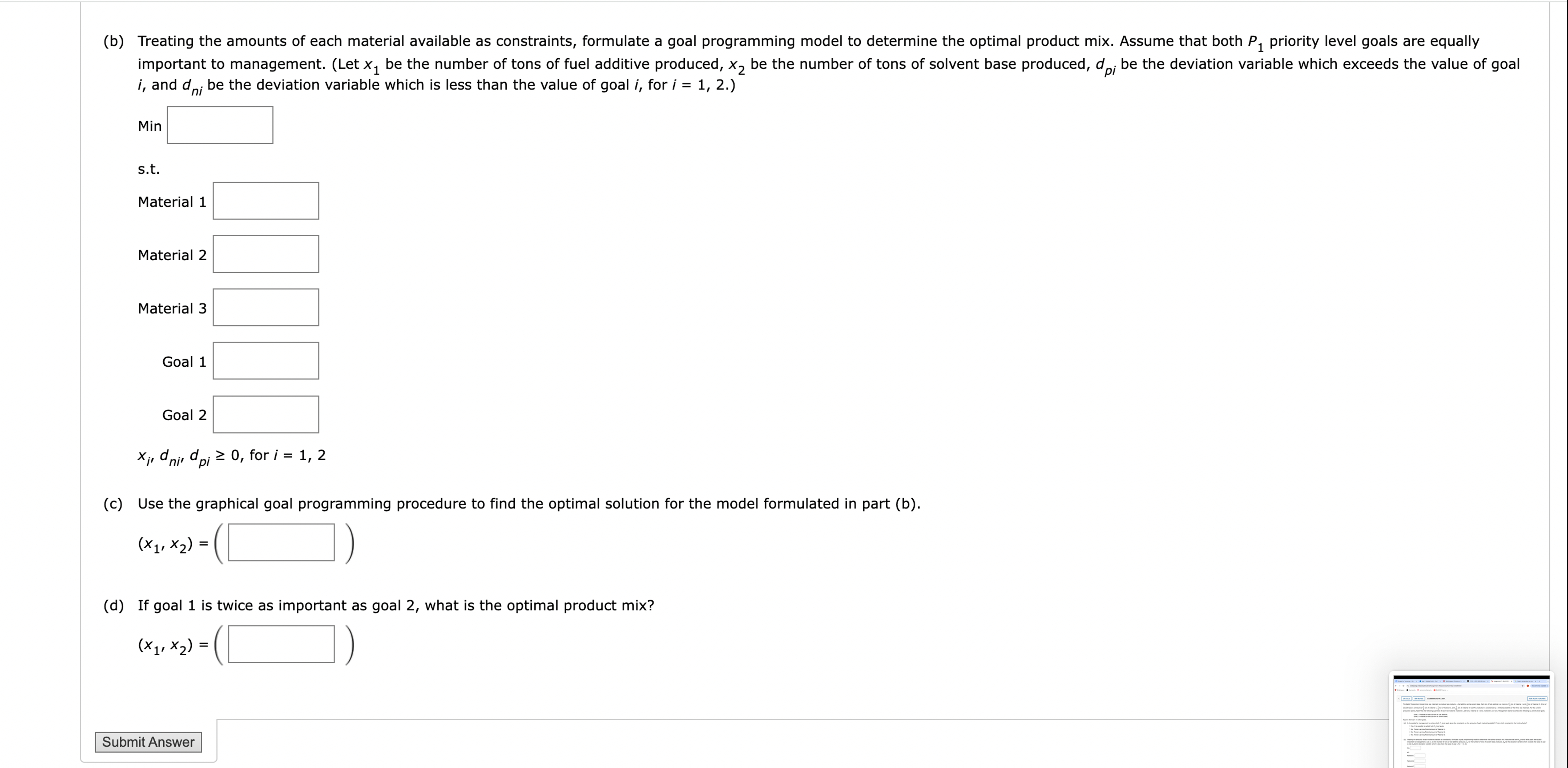  i, and dni be the deviation variable which is less than