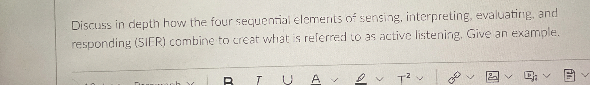  Discuss in depth how the four sequential elements of sensing, interpreting,
