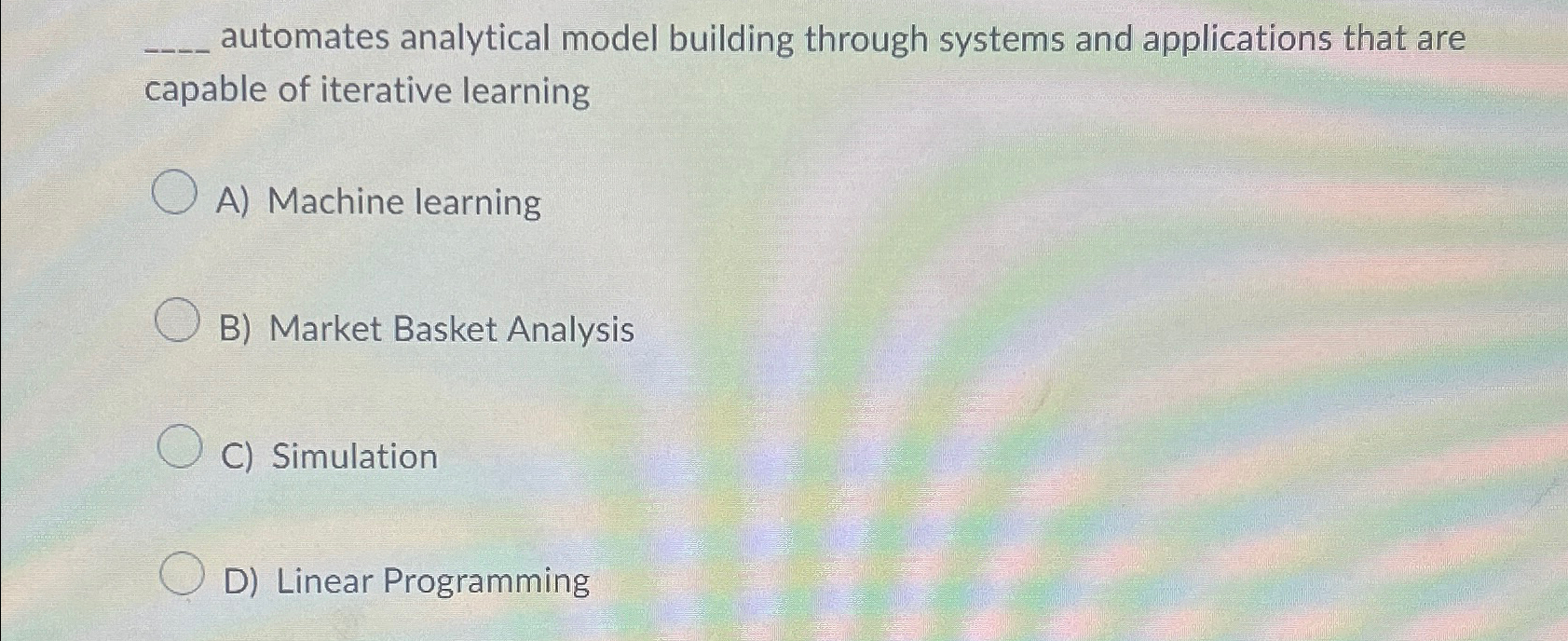  q, automates analytical model building through systems and applications that are
