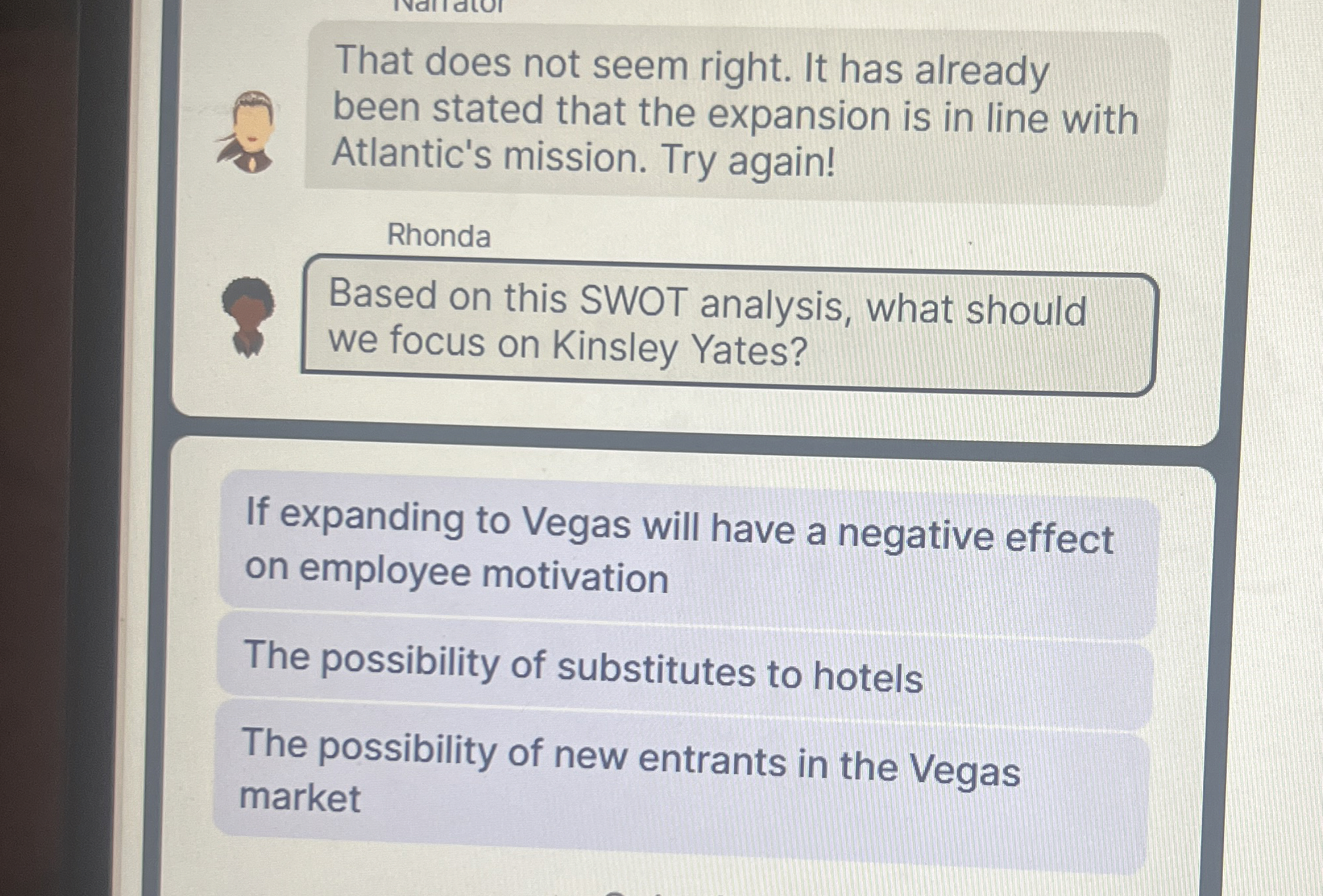  That does not seem right. It has already been stated that