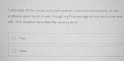  T attended all the classes and participated in the class discussions,