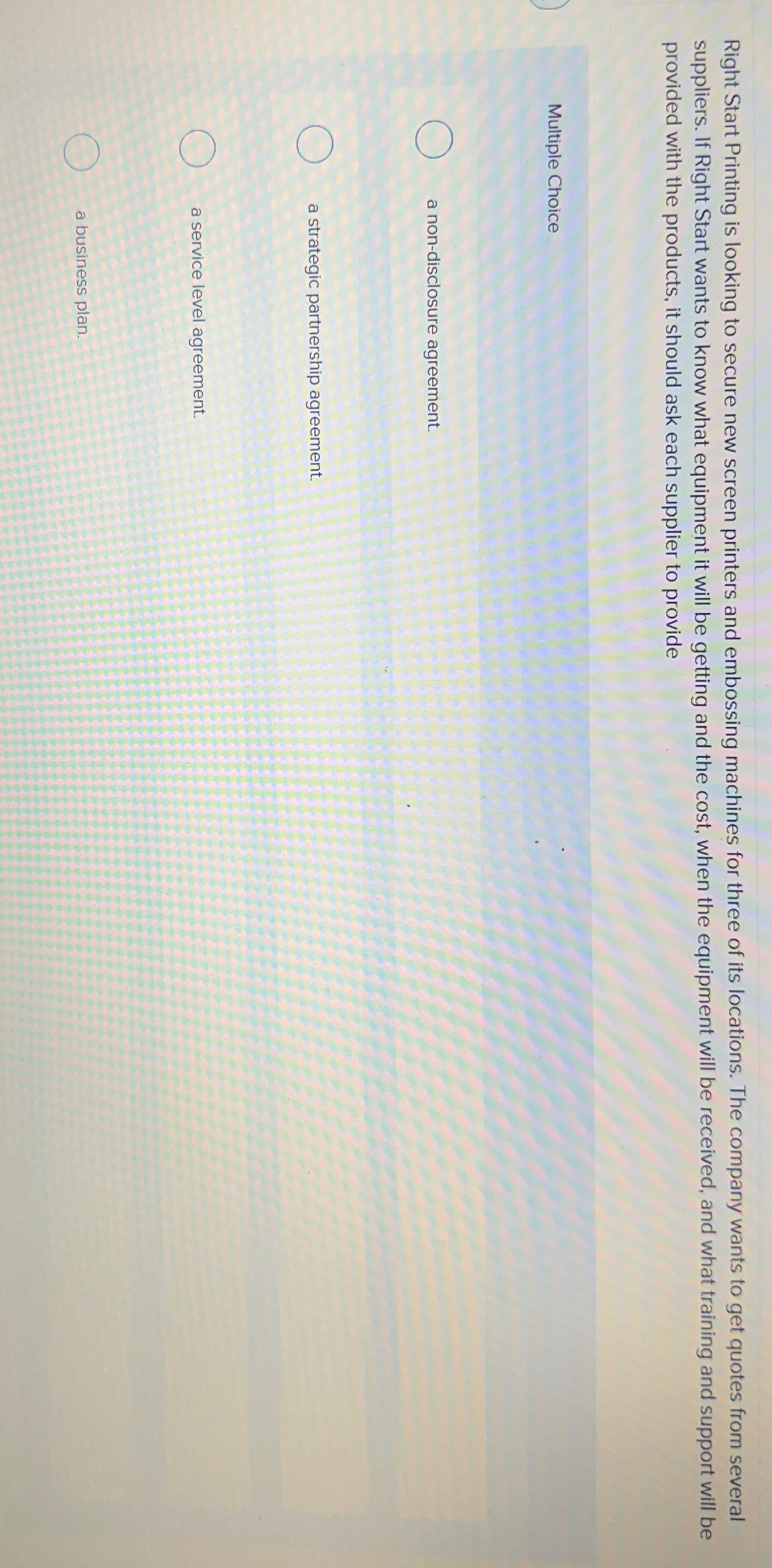  Right Start Printing is looking to secure new screen printers and