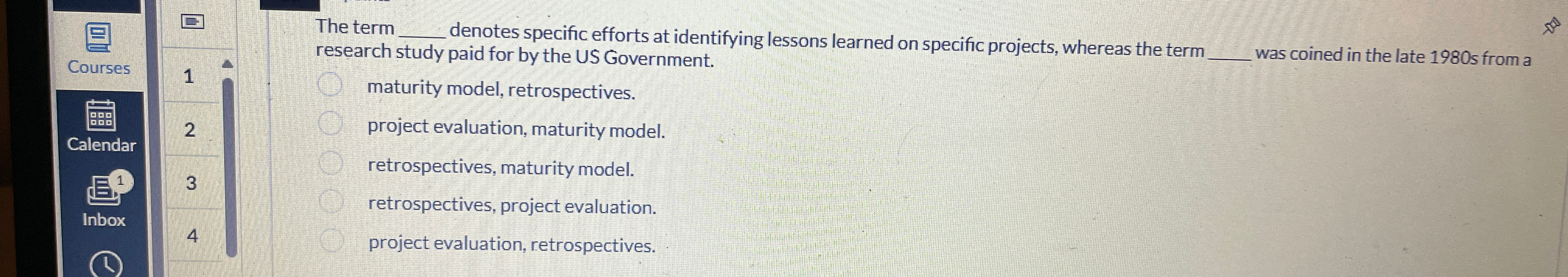  The term q, denotes specific efforts at identifying lessons learned on
