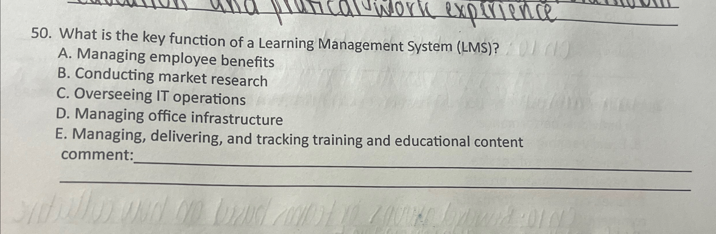  What is the key function of a Learning Management System (LMS)?
